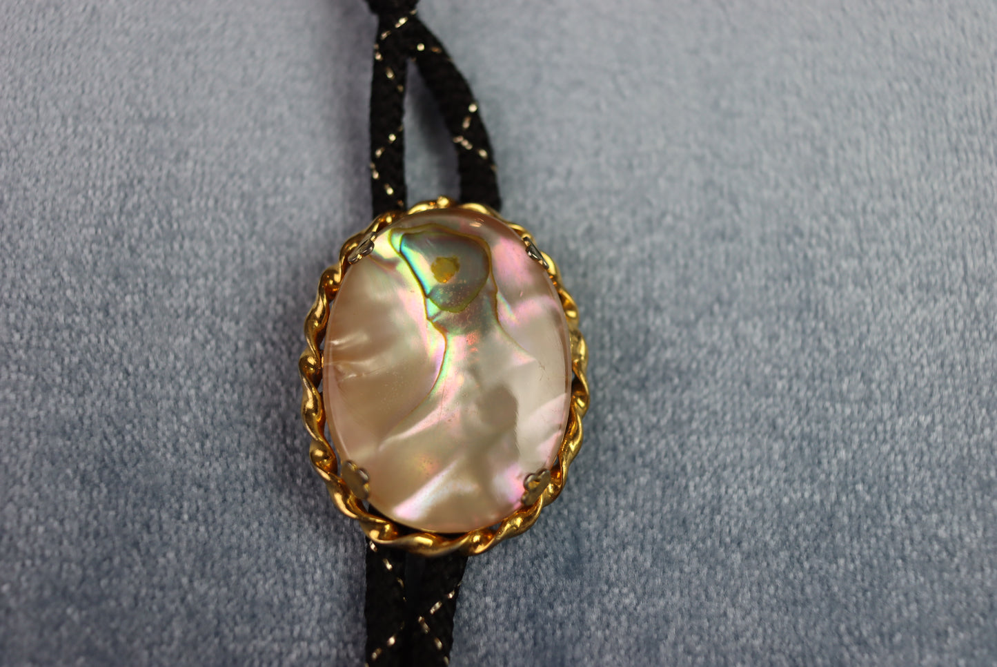 Vintage Oval Glass Cabochon Bolo Western Tie