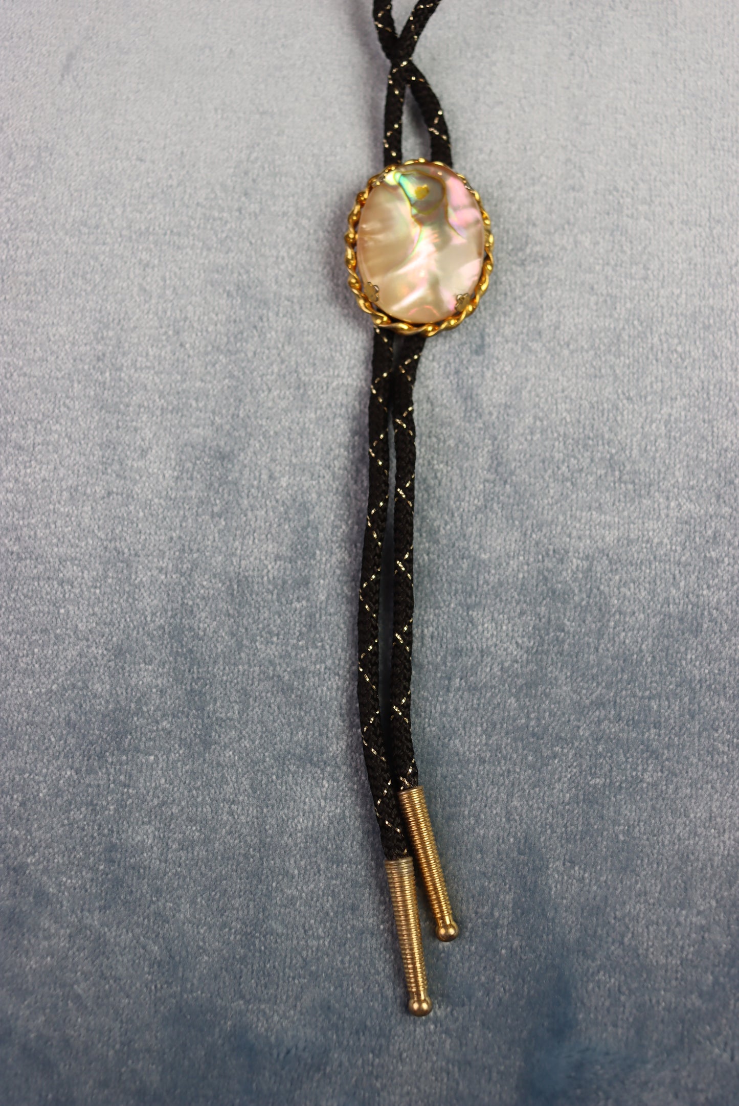 Vintage Oval Glass Cabochon Bolo Western Tie