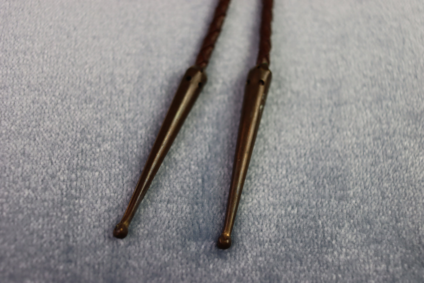 Vintage Large Oval Duck Scene Bolo Western Tie