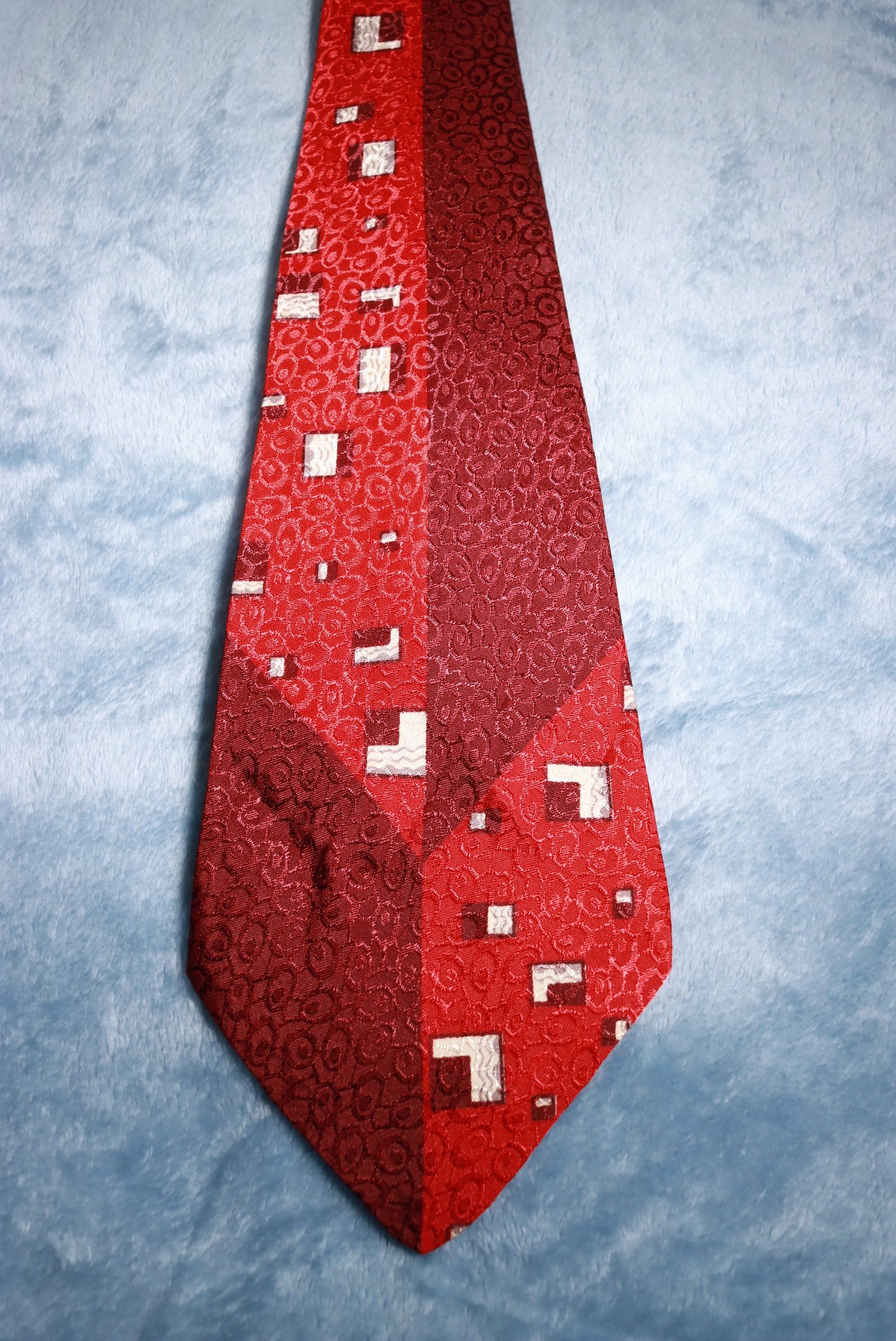 Wilson Brothers Yellowstone Prints Jacquard Abstract Vintage Swing Tie 1940s/50s