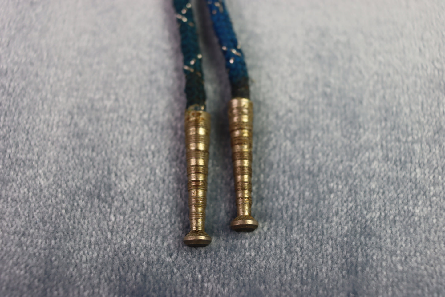 Vintage Silver Metal & Enamel Chief Head Bolo Western Tie