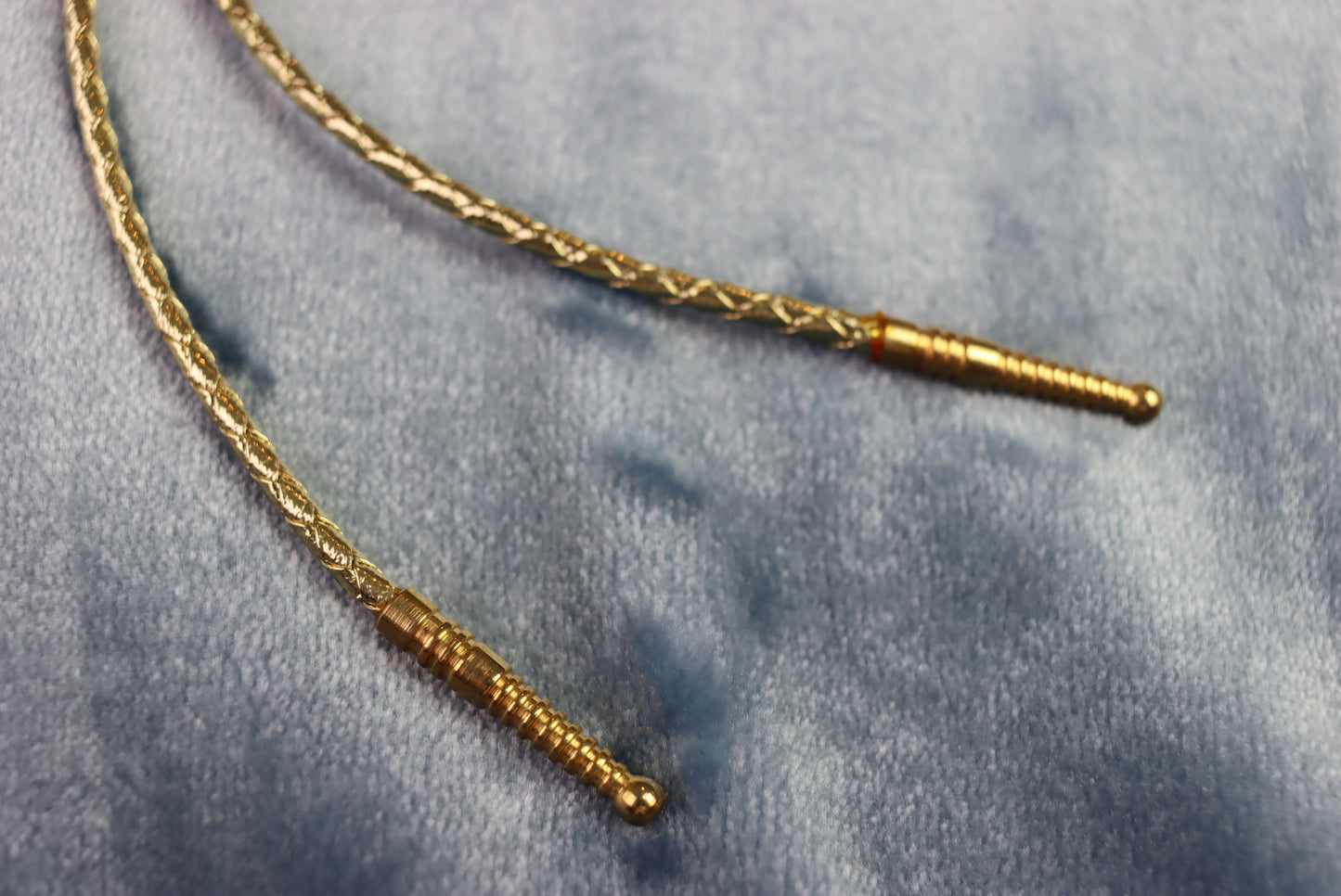 Vintage Horse Head Gold Cord Bolo Western Tie