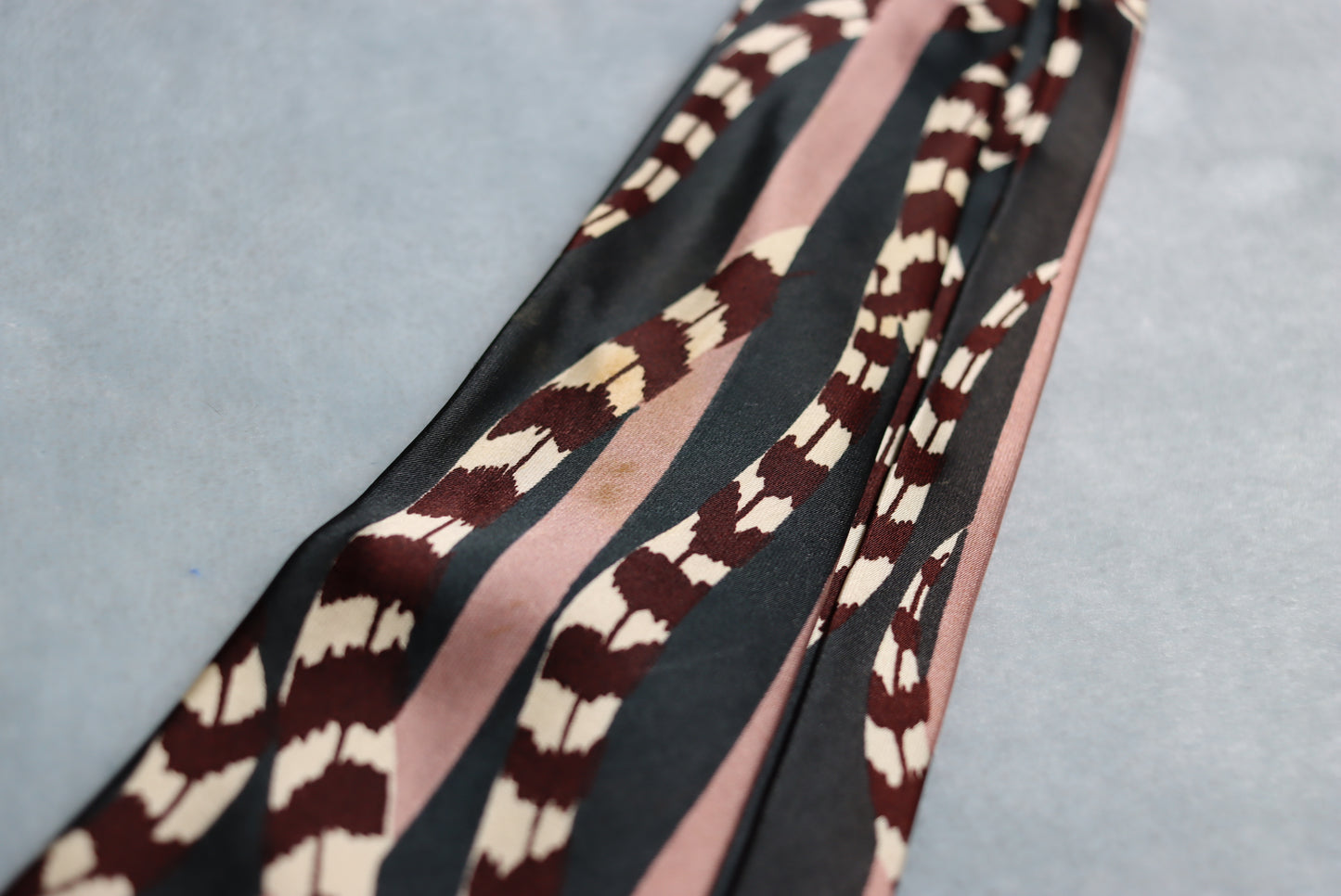 Vintage Elasto Merritt Cravats Stripes and Swirls 1940s Swing Tie
