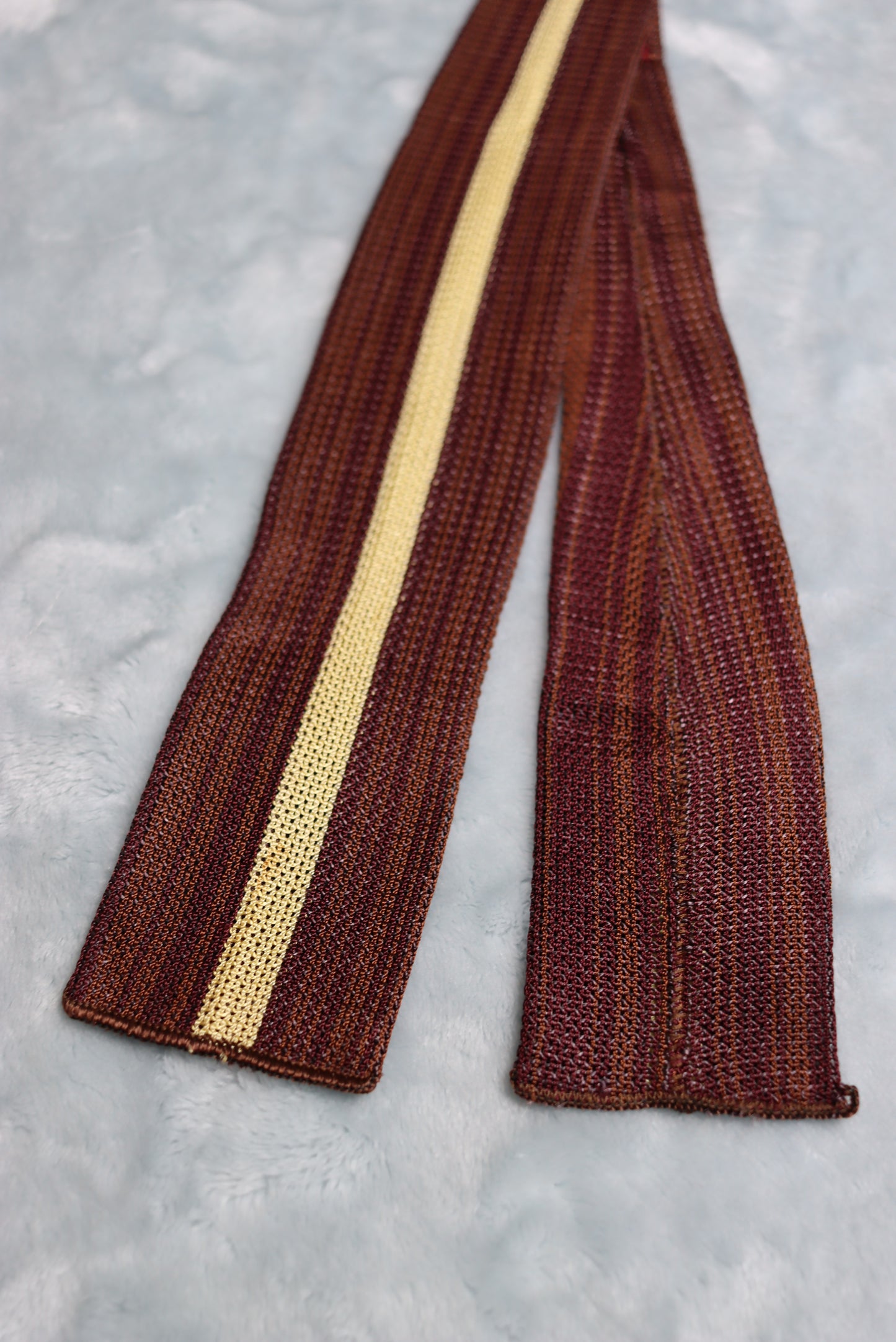 Vintage 1940s/50s Knitted Fabric Straight Short Tie