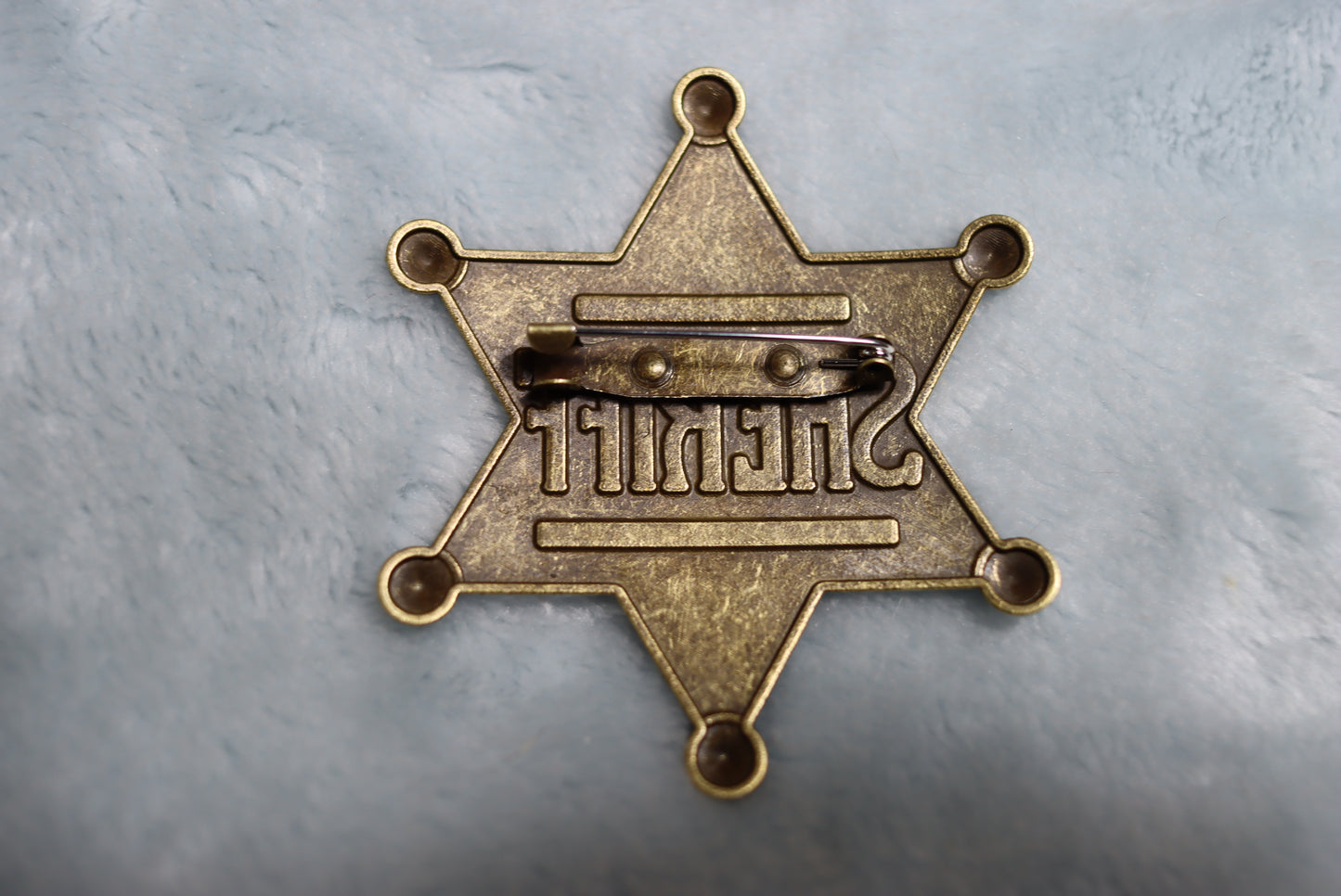 Western Brass Coloured Metal Sheriff Badge