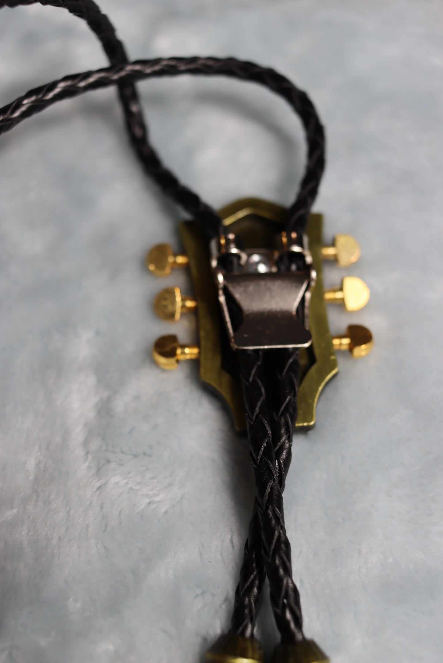 Country Music Guitar Headstock Bolo Western Tie