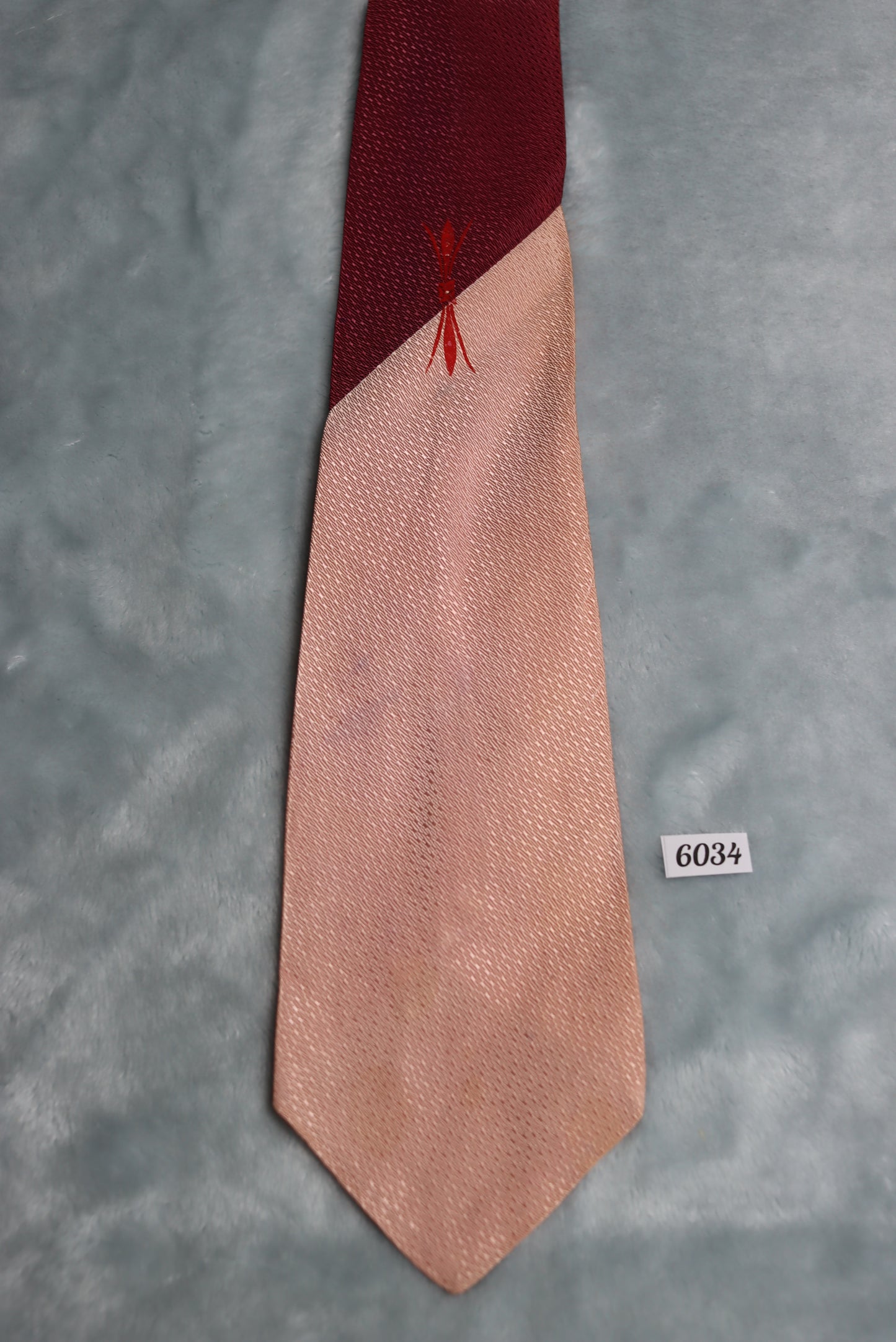 Vintage 1940s/50s Dusky and Dark Pink Haband Swing Tie