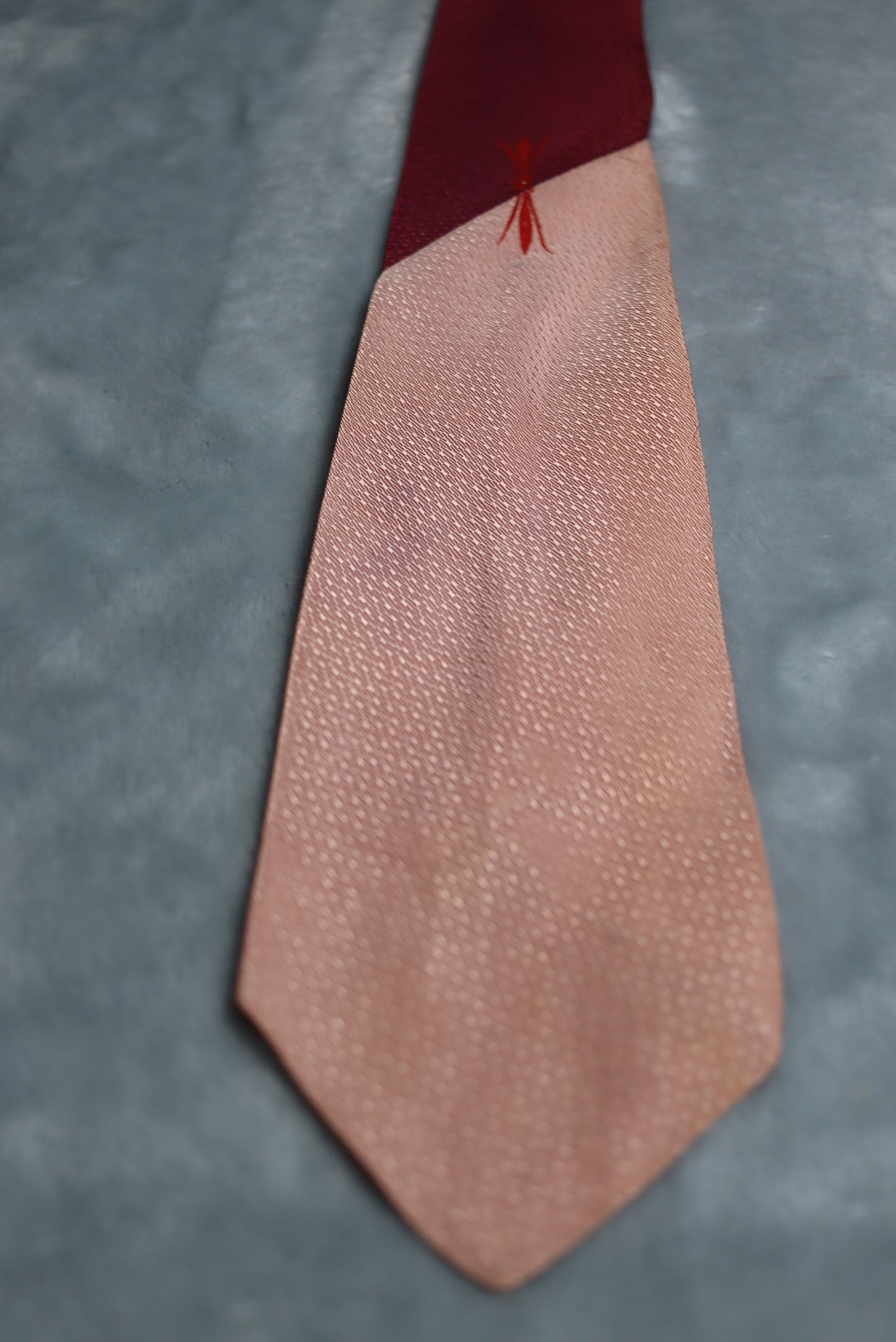 Vintage 1940s/50s Dusky and Dark Pink Haband Swing Tie