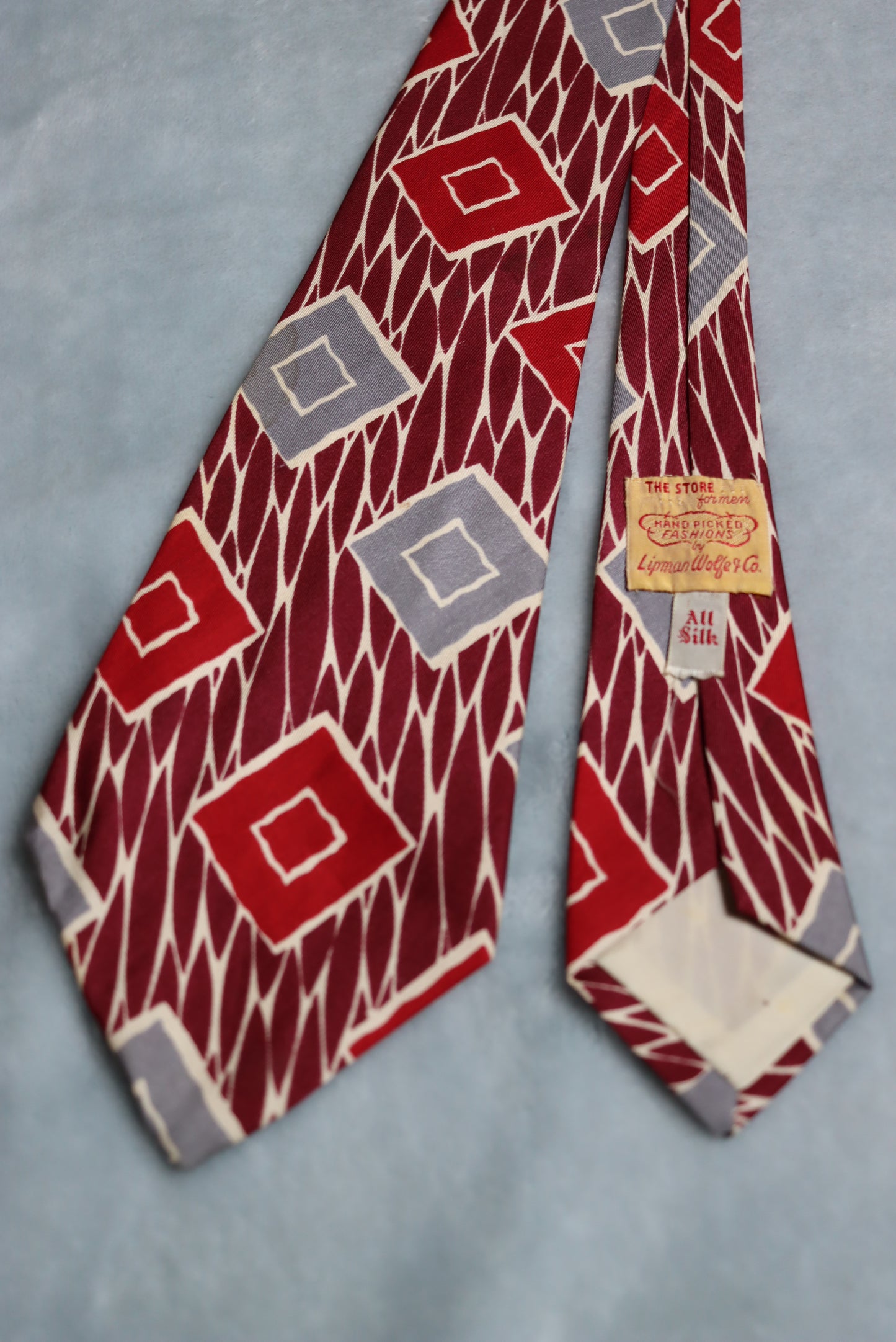 Vintage All Silk Lipman Wolfe & Co. 1940s/50s Swing Tie