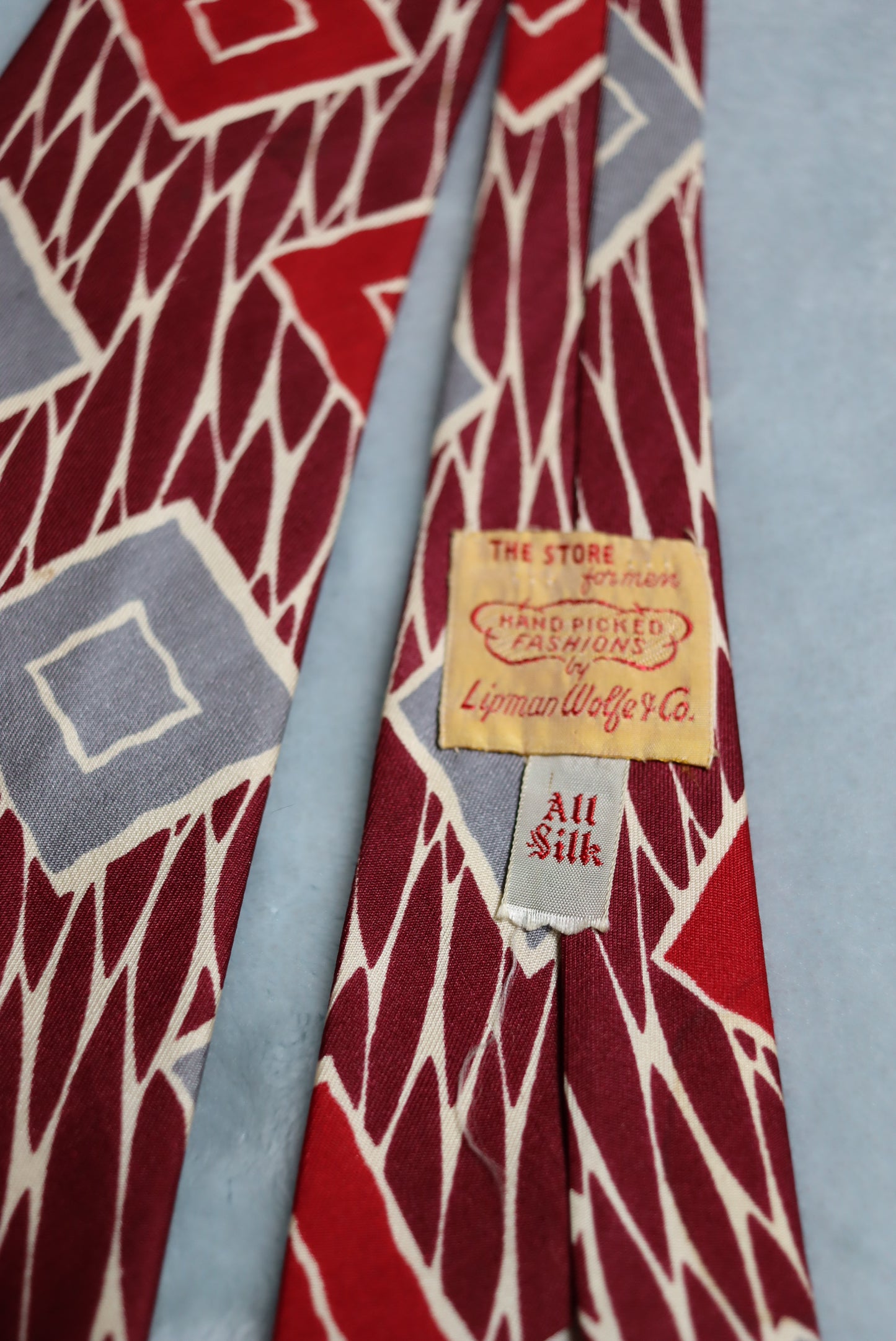 Vintage All Silk Lipman Wolfe & Co. 1940s/50s Swing Tie