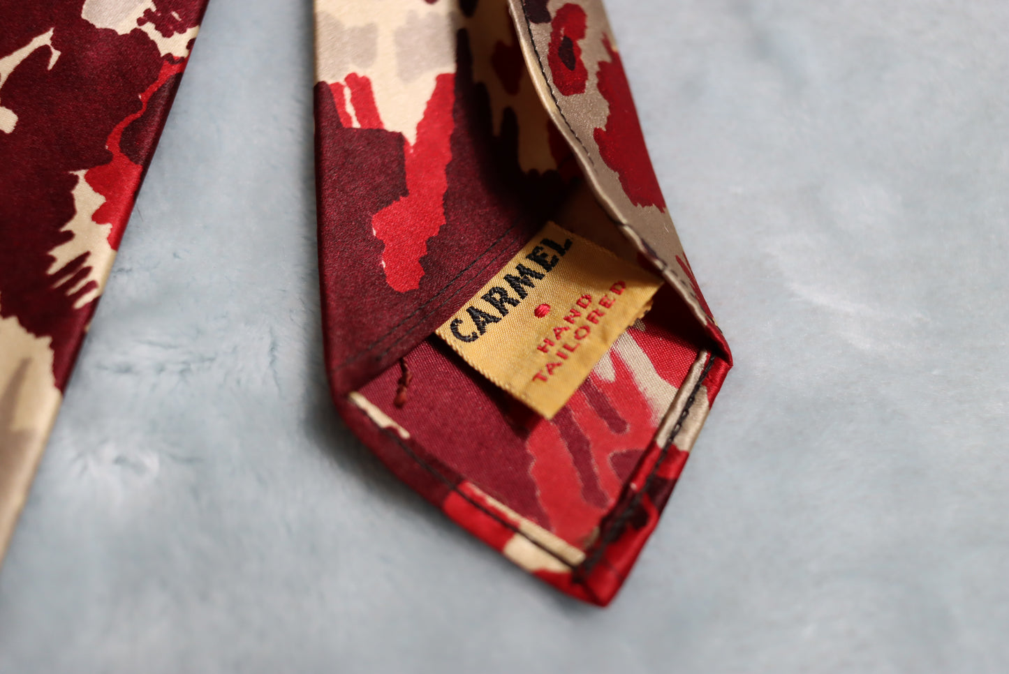 Vintage Carmel Hand Tailored 1940s Tie