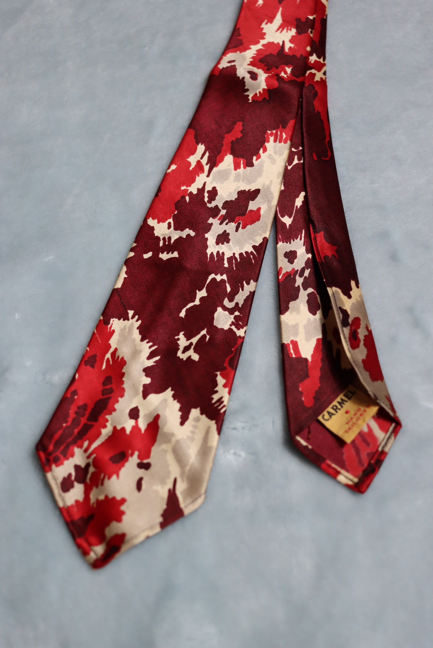 Vintage Carmel Hand Tailored 1940s Tie