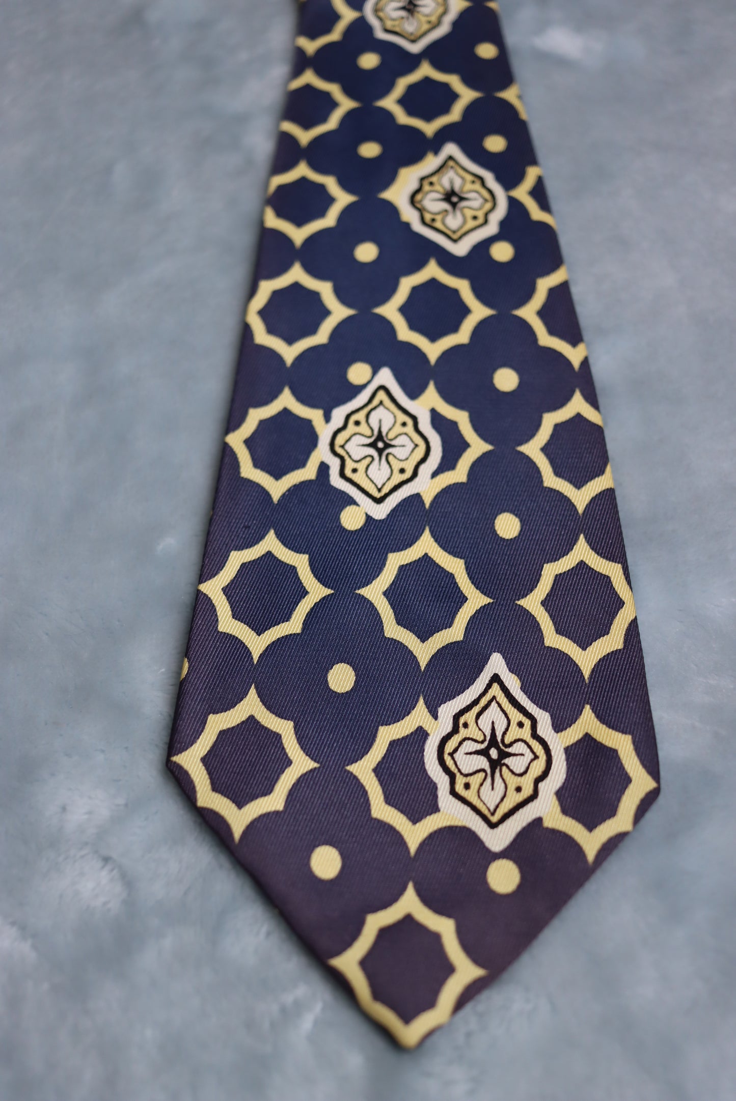 Vintage Blue and Creams Modern Manufacture 1950s/60s Swing Tie