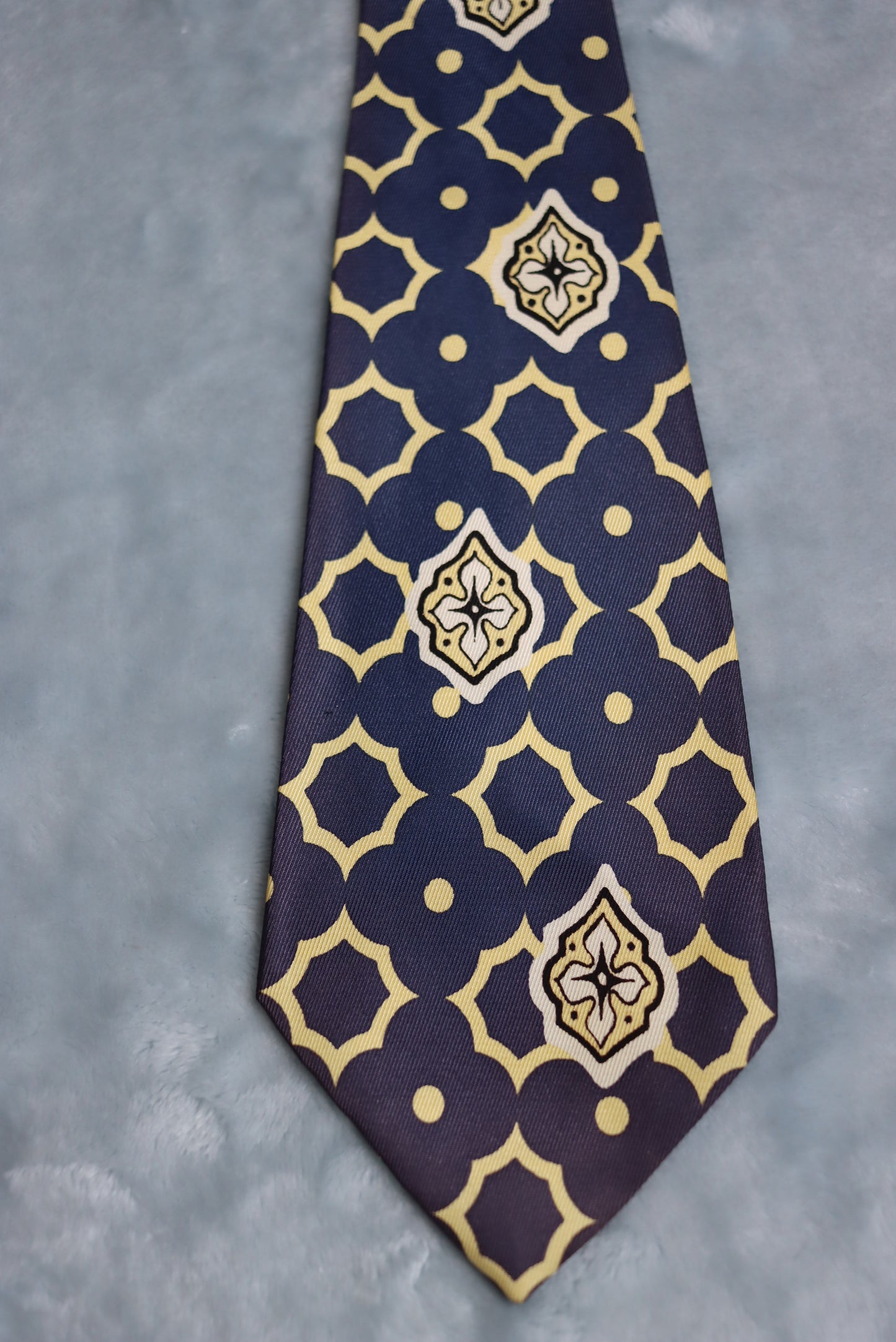 Vintage Blue and Creams Modern Manufacture 1950s/60s Swing Tie