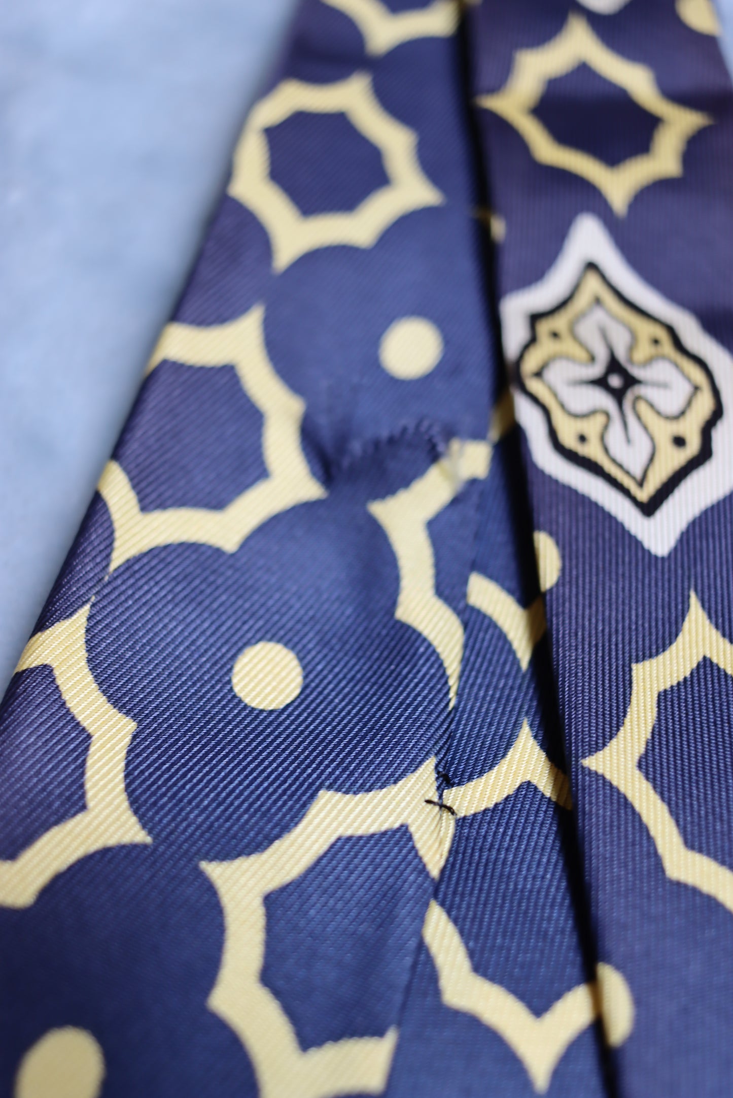 Vintage Blue and Creams Modern Manufacture 1950s/60s Swing Tie