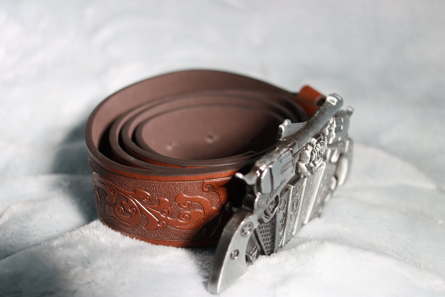 Large Metal Guns and Cards Western Cowboy Belt