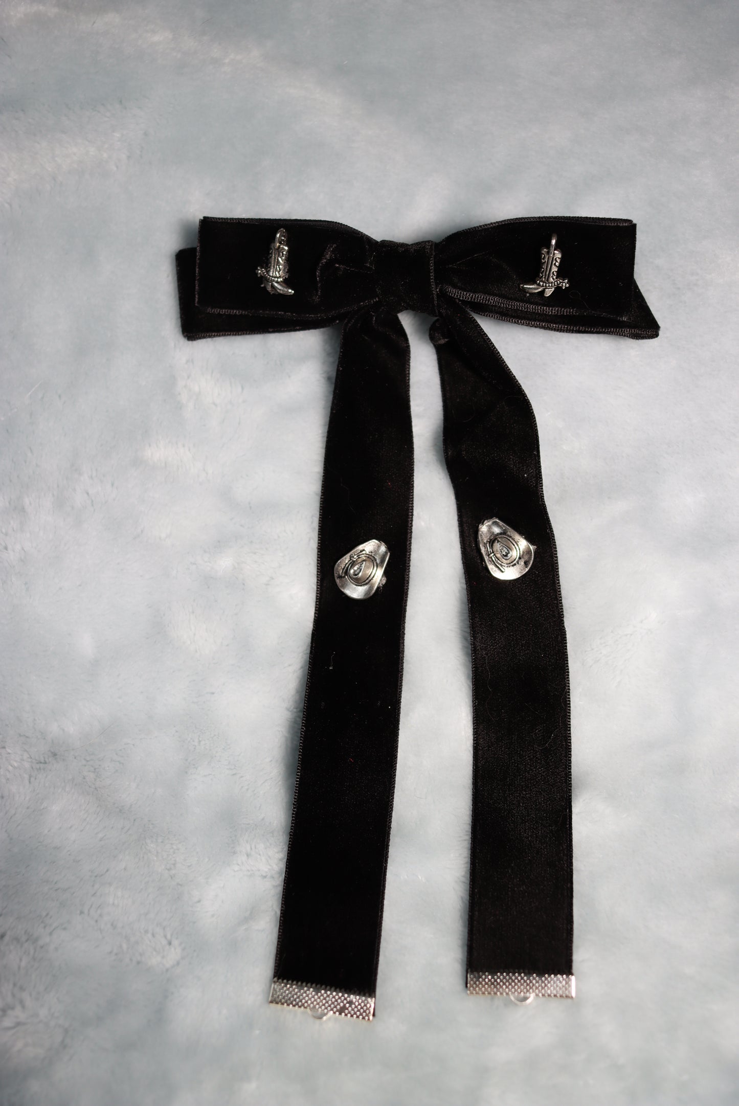 Black Velvet Hats and Boots Western Cowboy Kentucky Square Dance Bow Tie