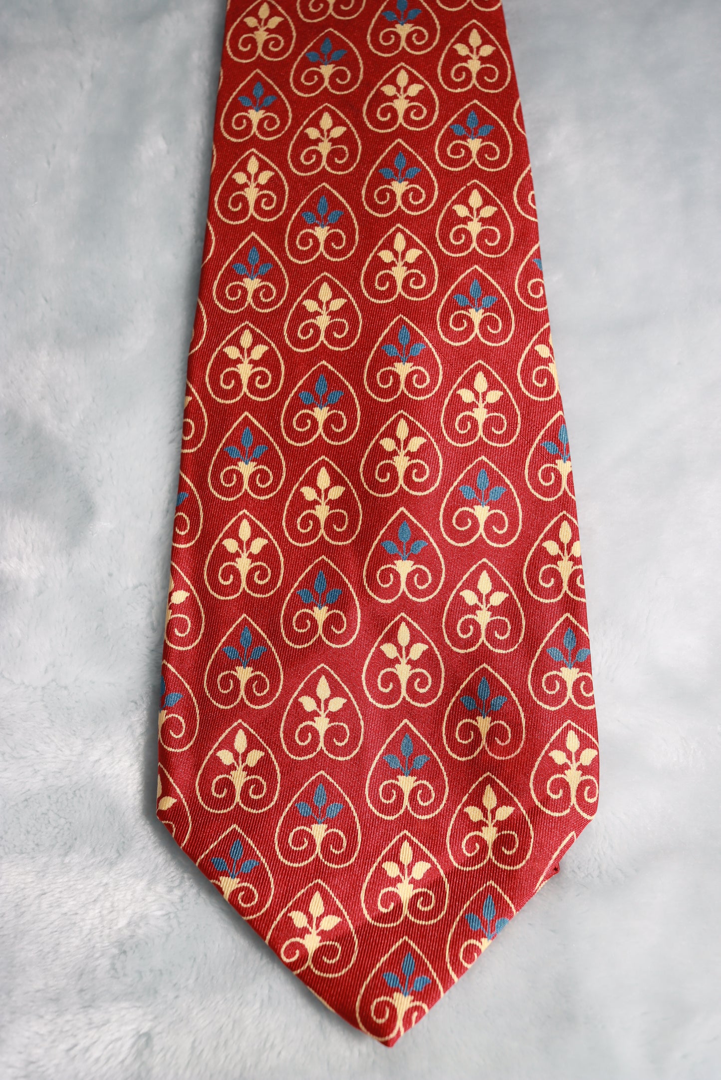 Vintage Towncraft Deluxe Silk Inverted Hearts Swing Tie 1940s/50s