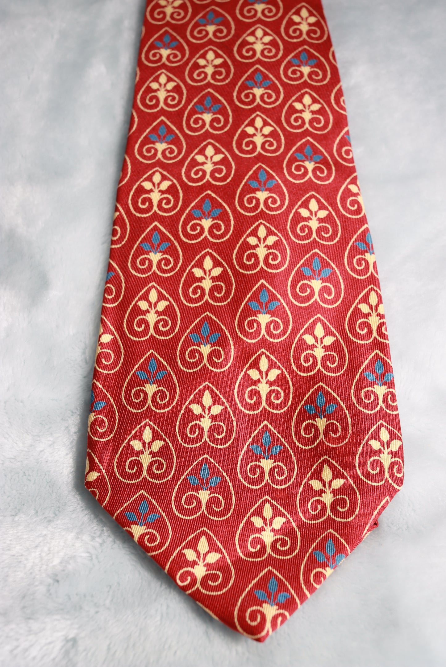Vintage Towncraft Deluxe Silk Inverted Hearts Swing Tie 1940s/50s