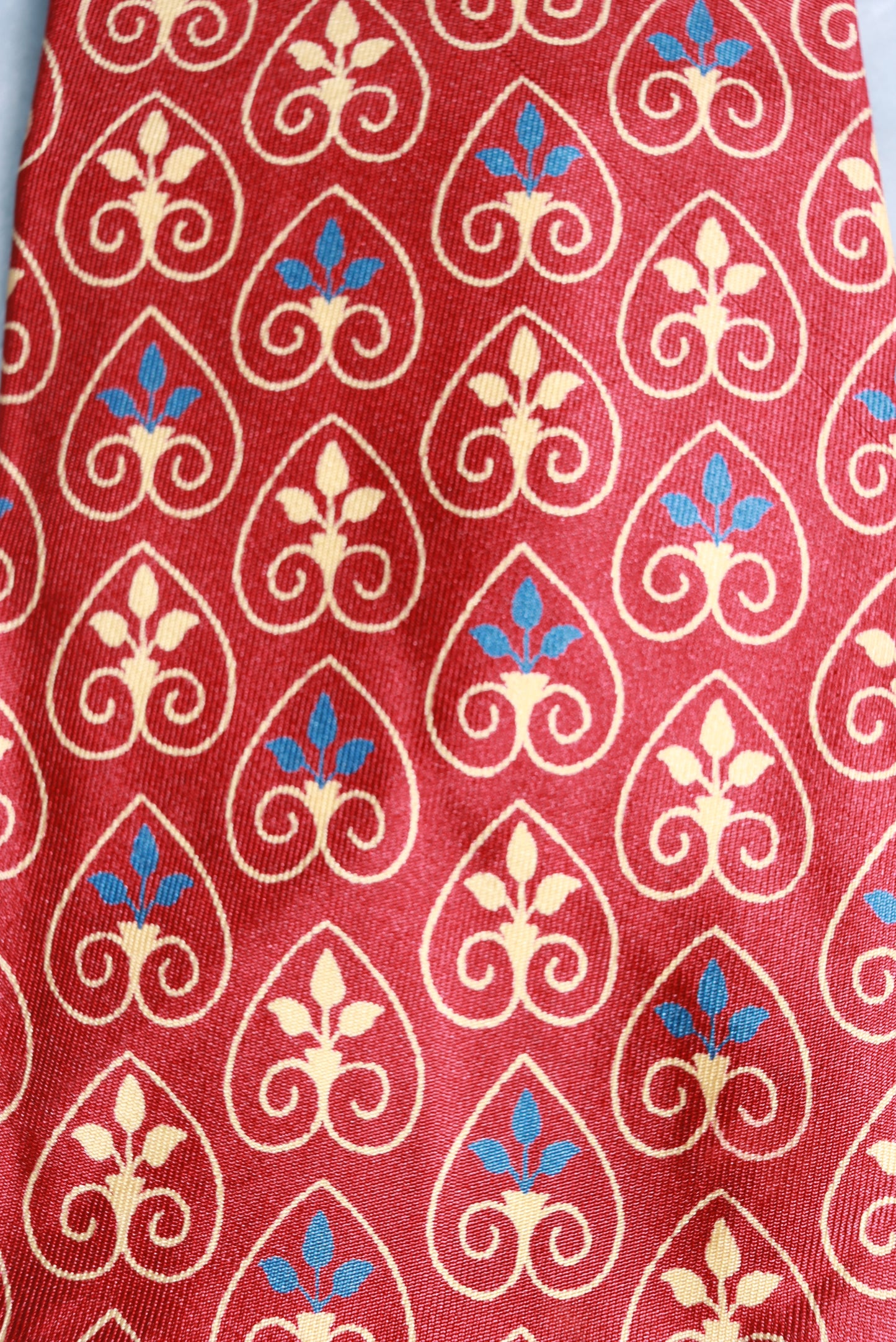 Vintage Towncraft Deluxe Silk Inverted Hearts Swing Tie 1940s/50s