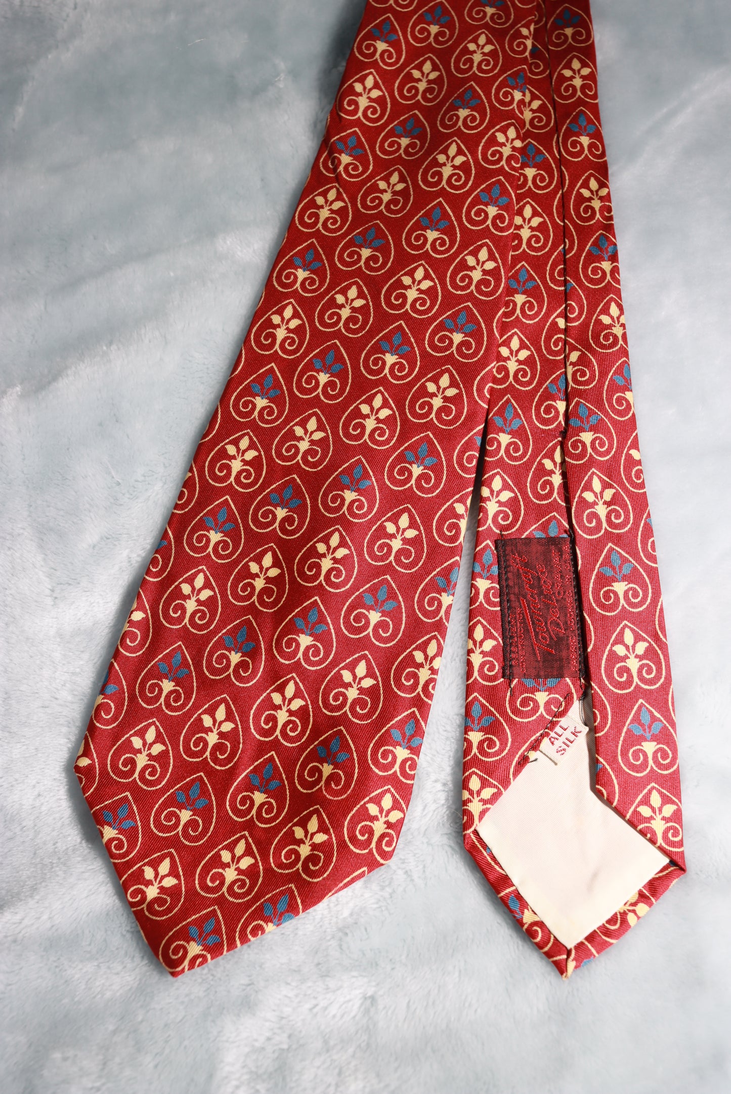 Vintage Towncraft Deluxe Silk Inverted Hearts Swing Tie 1940s/50s