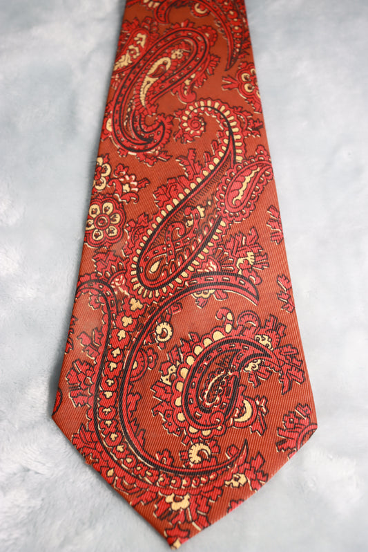 Vintage Superba Cravat The Persian Story Brown Swing Tie 1940s/50s