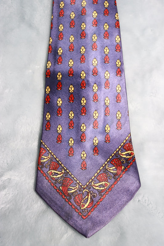 Vintage Blue Red Cream Frederick & Nelson Swing Tie 1940s/50s
