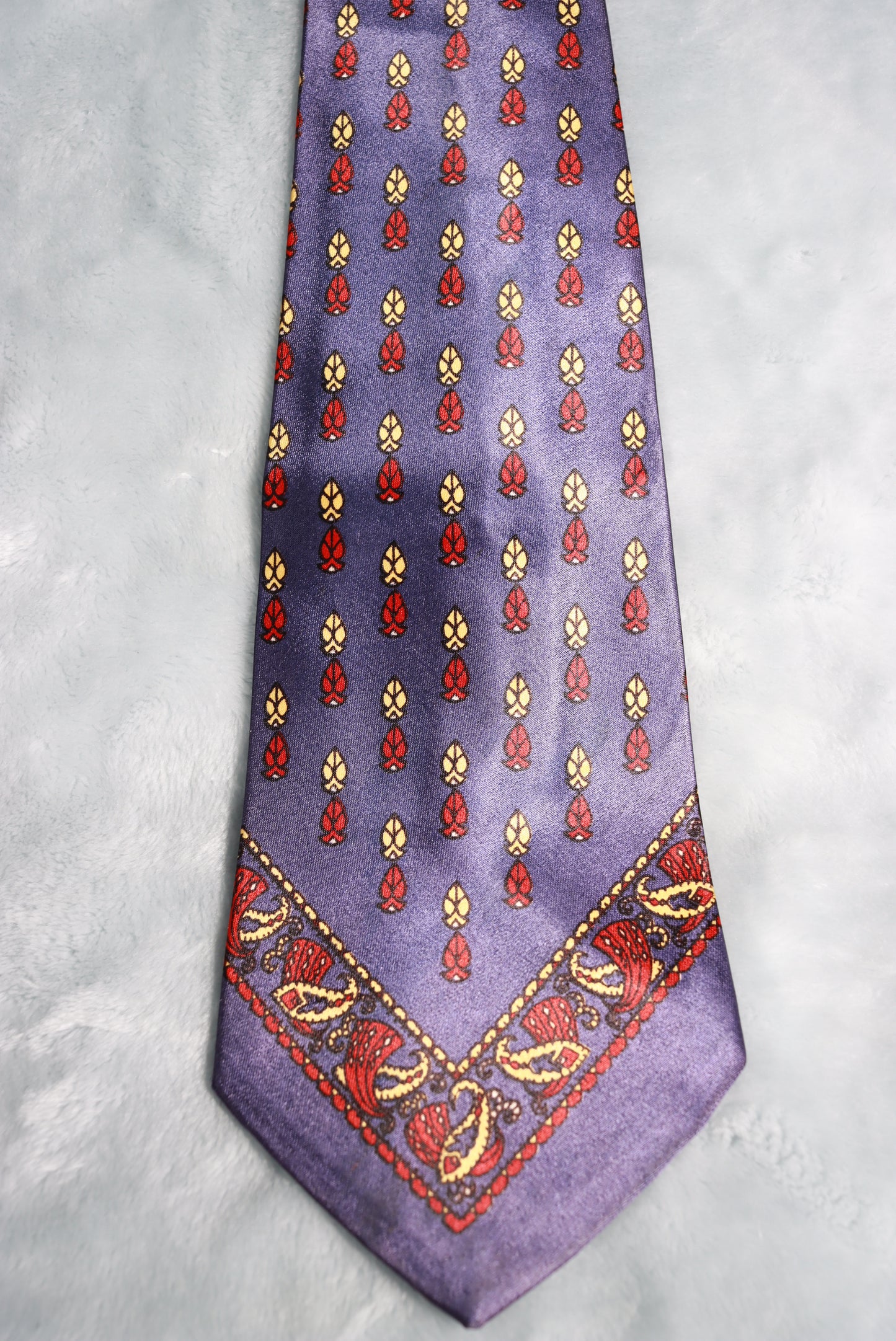Vintage Blue Red Cream Frederick & Nelson Swing Tie 1940s/50s