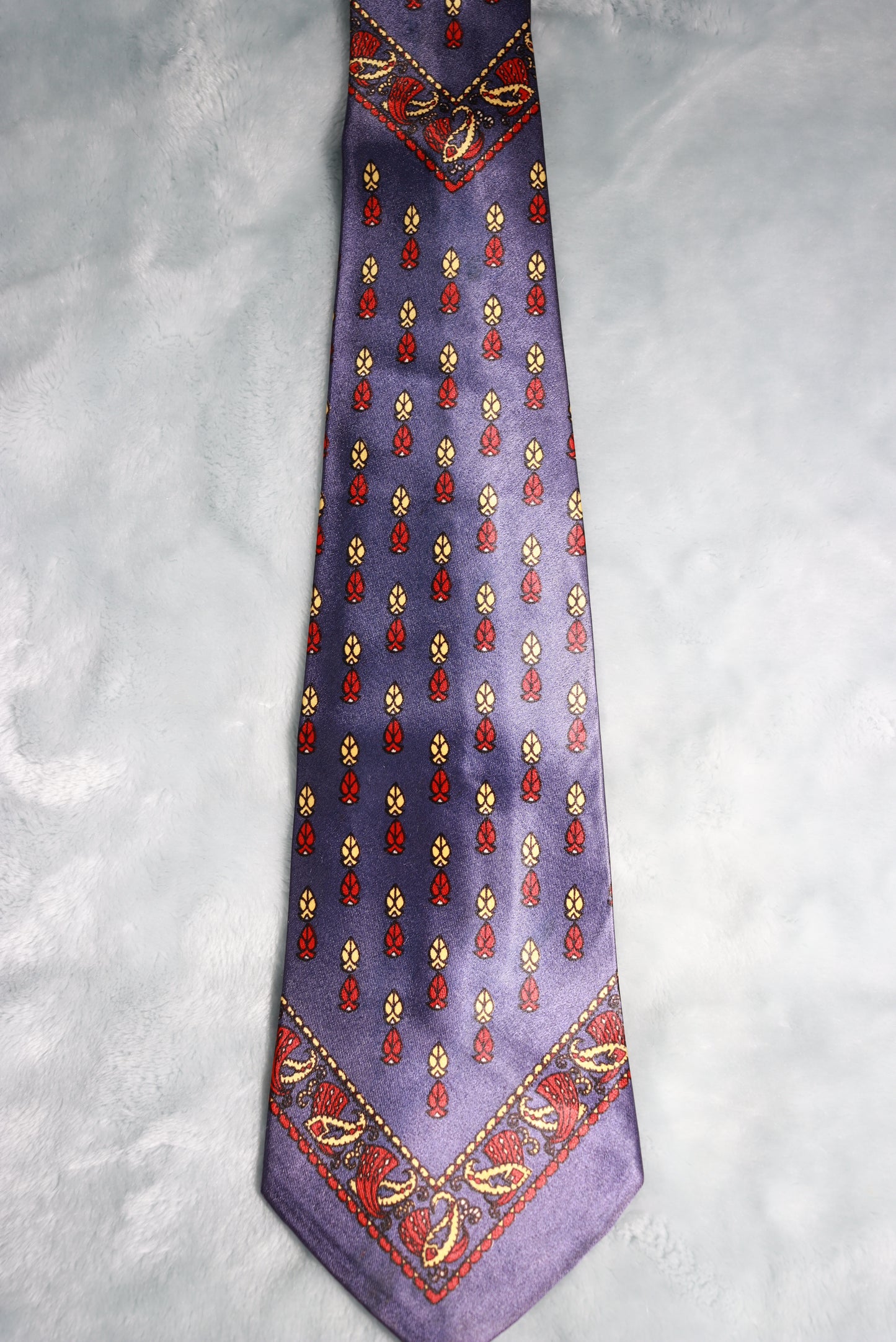 Vintage Blue Red Cream Frederick & Nelson Swing Tie 1940s/50s