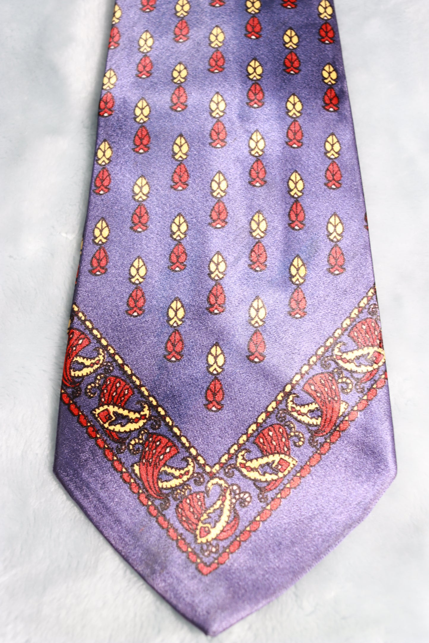Vintage Blue Red Cream Frederick & Nelson Swing Tie 1940s/50s
