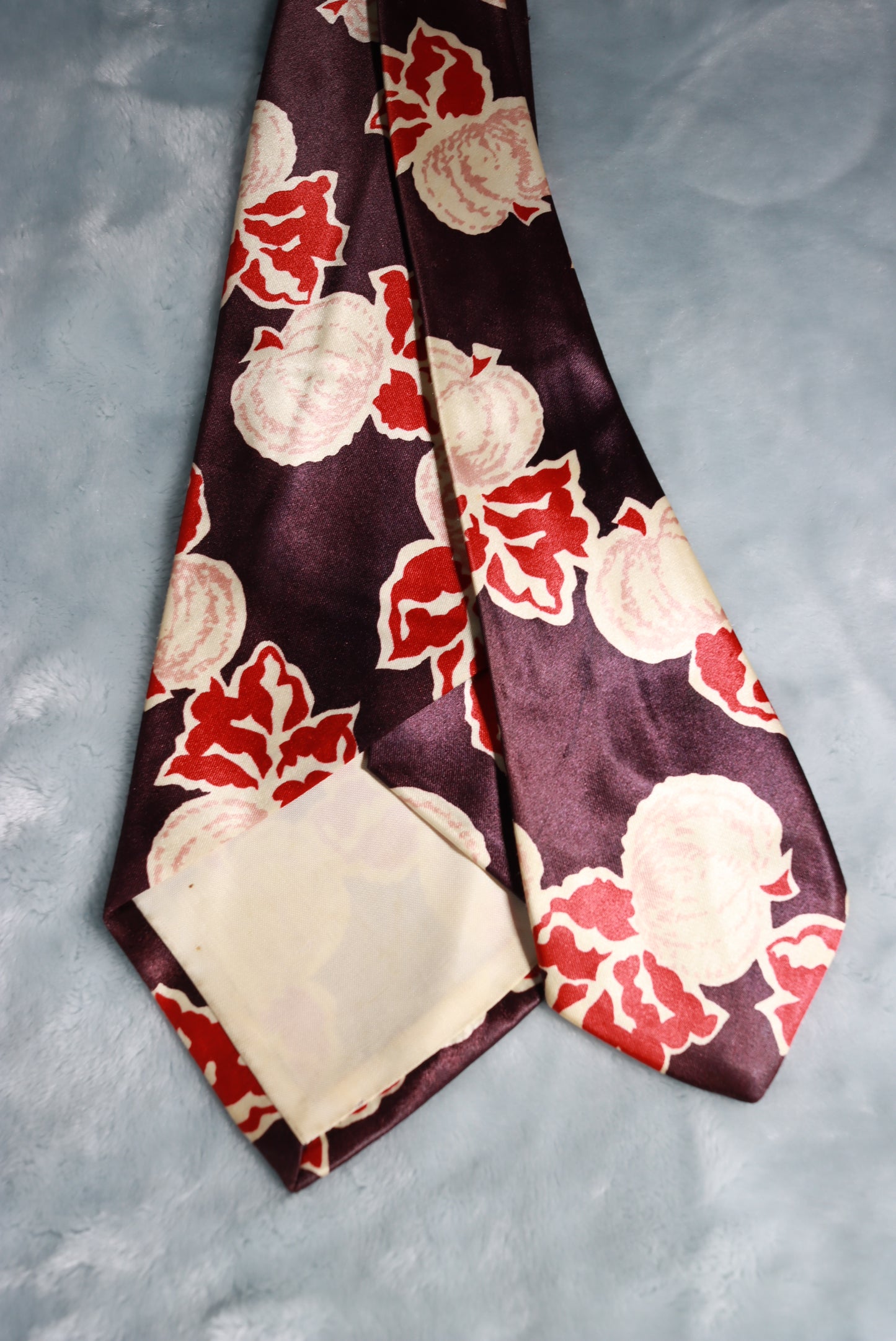 Vintage Arrow Blue Red Cream Pumpkin Swing Tie 1940s/50s