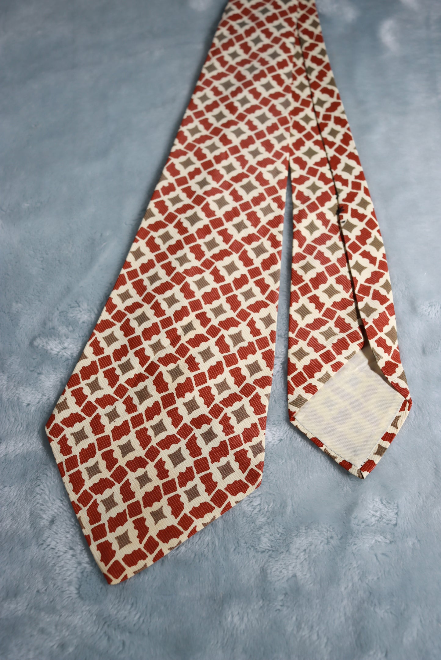 Vintage Wilson Brothers Duratwill Weave Pattern Swing Tie 1940s/50s