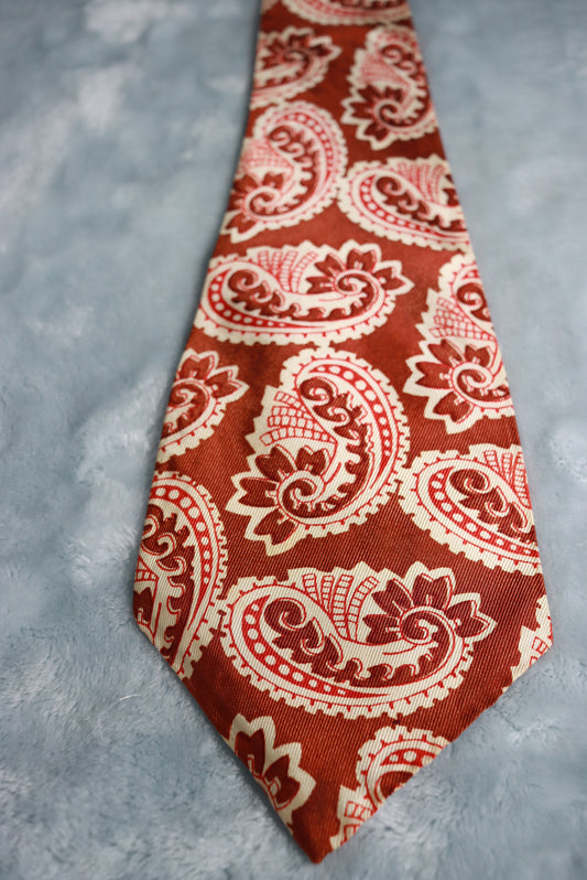 Vintage Creveling of California Abstract Paisley Swing Tie 1940s/50s