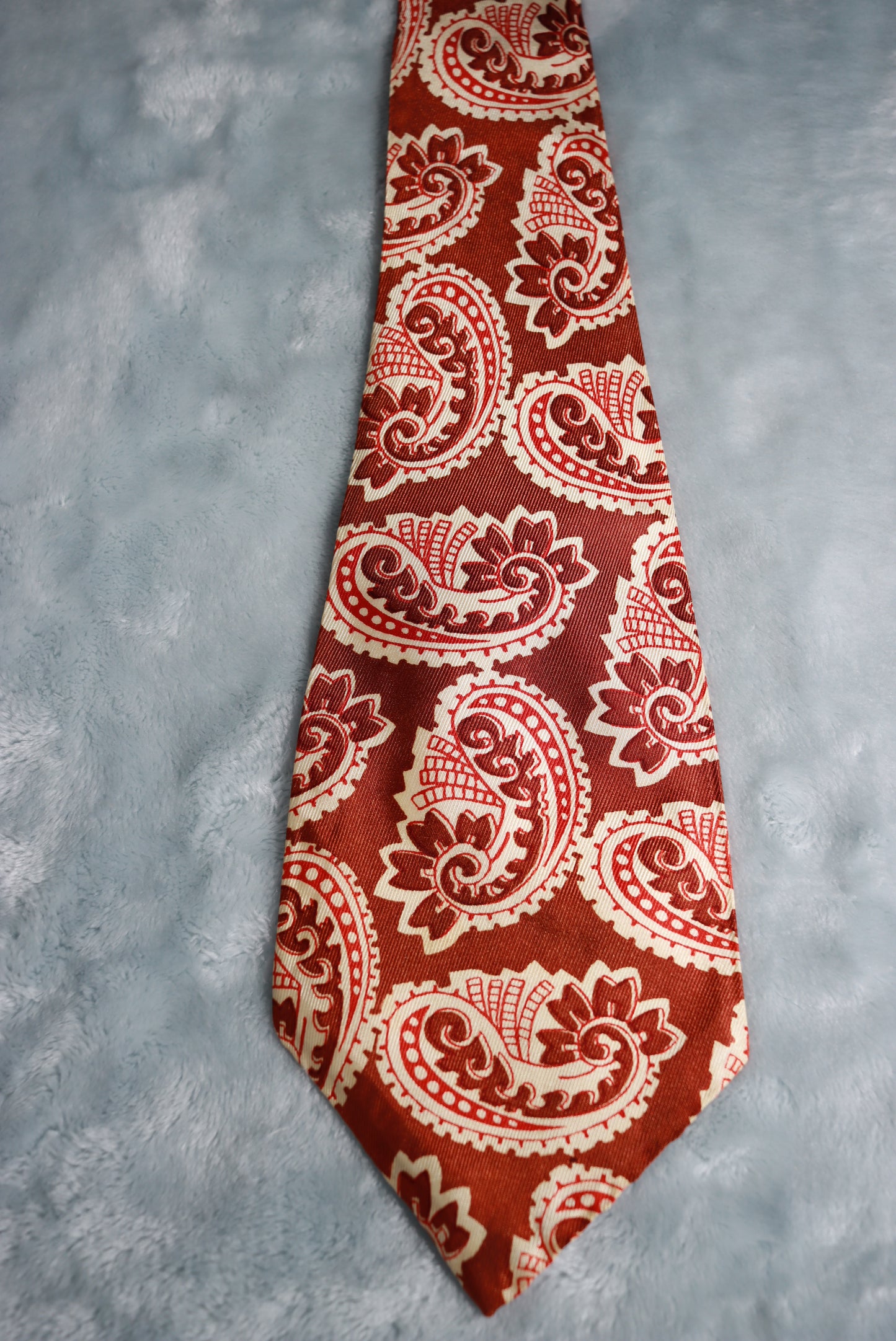 Vintage Creveling of California Abstract Paisley Swing Tie 1940s/50s