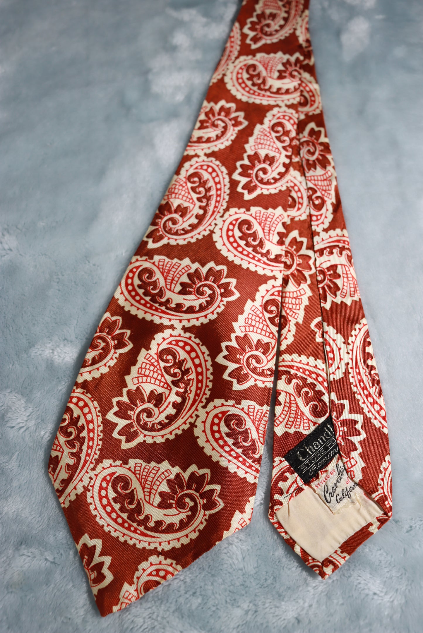 Vintage Creveling of California Abstract Paisley Swing Tie 1940s/50s