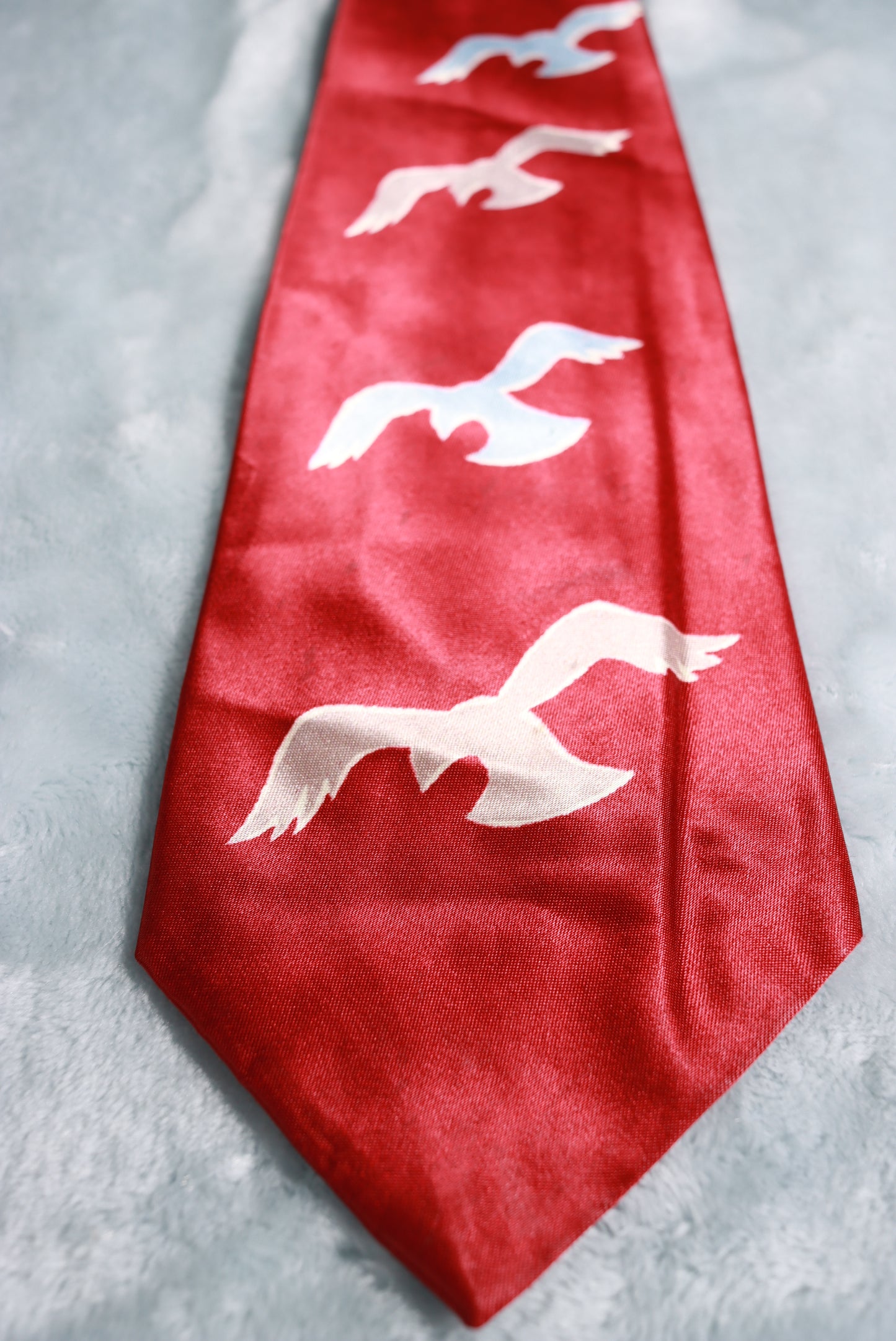 Vintage Towncraft Deluxe Satin Birds Swing Tie 1940s/50s