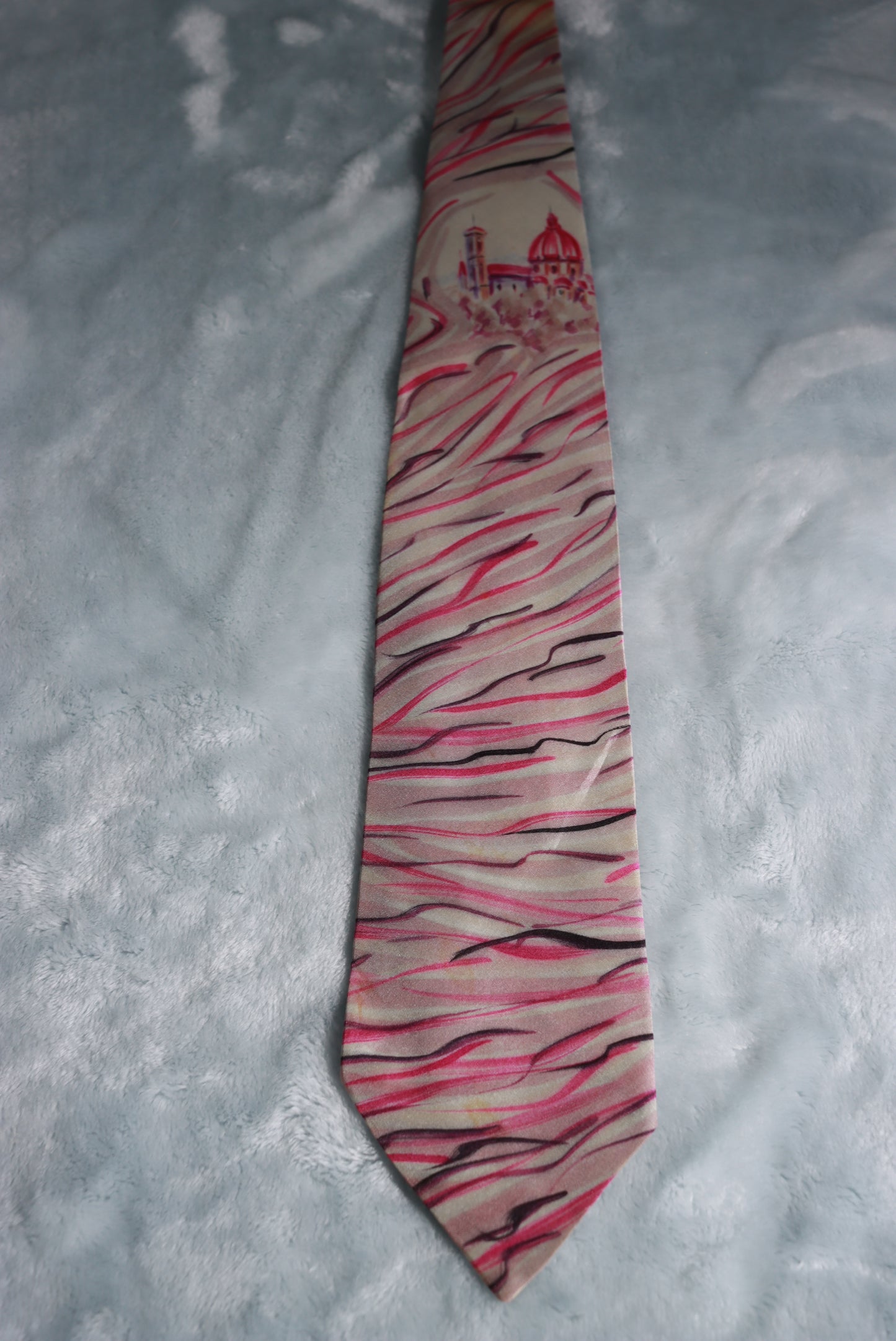 Vintage Mode Leonella Hand Painted Tie 1960s/70s