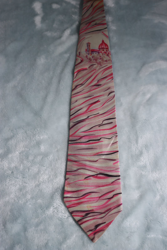 Vintage Mode Leonella Hand Painted Tie 1960s/70s