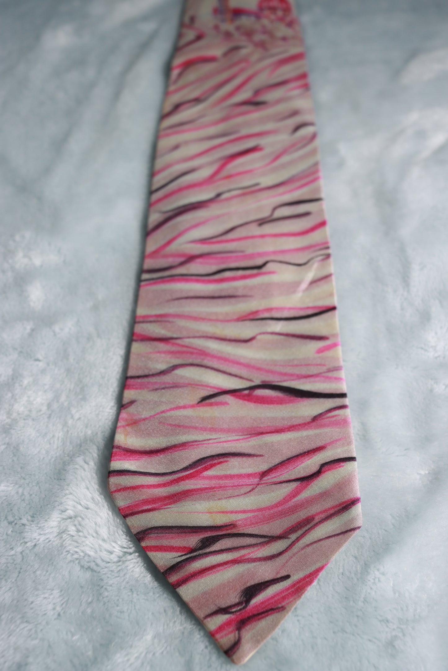 Vintage Mode Leonella Hand Painted Tie 1960s/70s