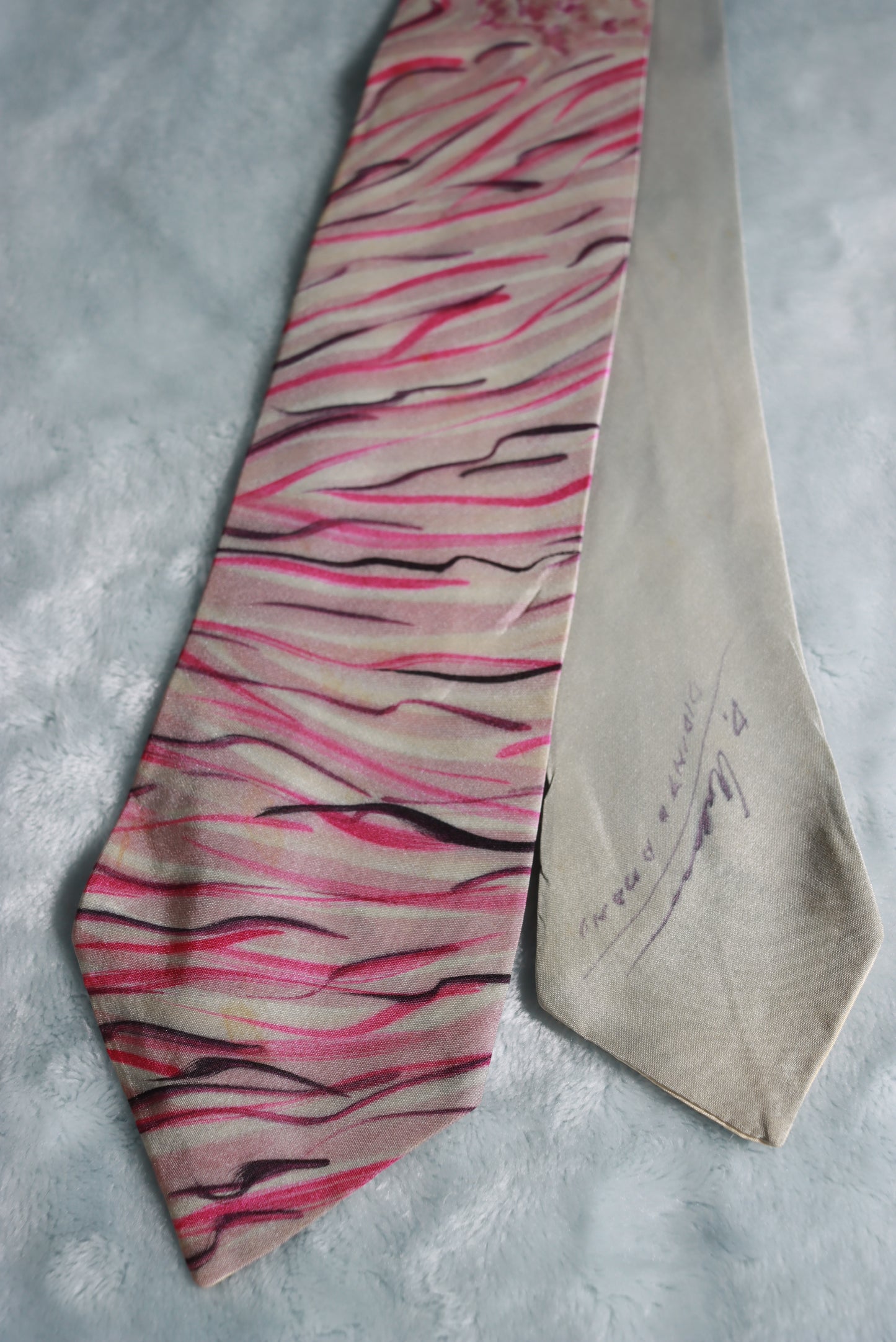 Vintage Mode Leonella Hand Painted Tie 1960s/70s