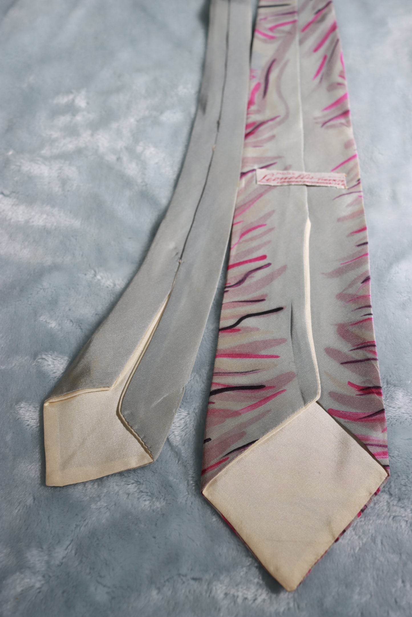 Vintage Mode Leonella Hand Painted Tie 1960s/70s