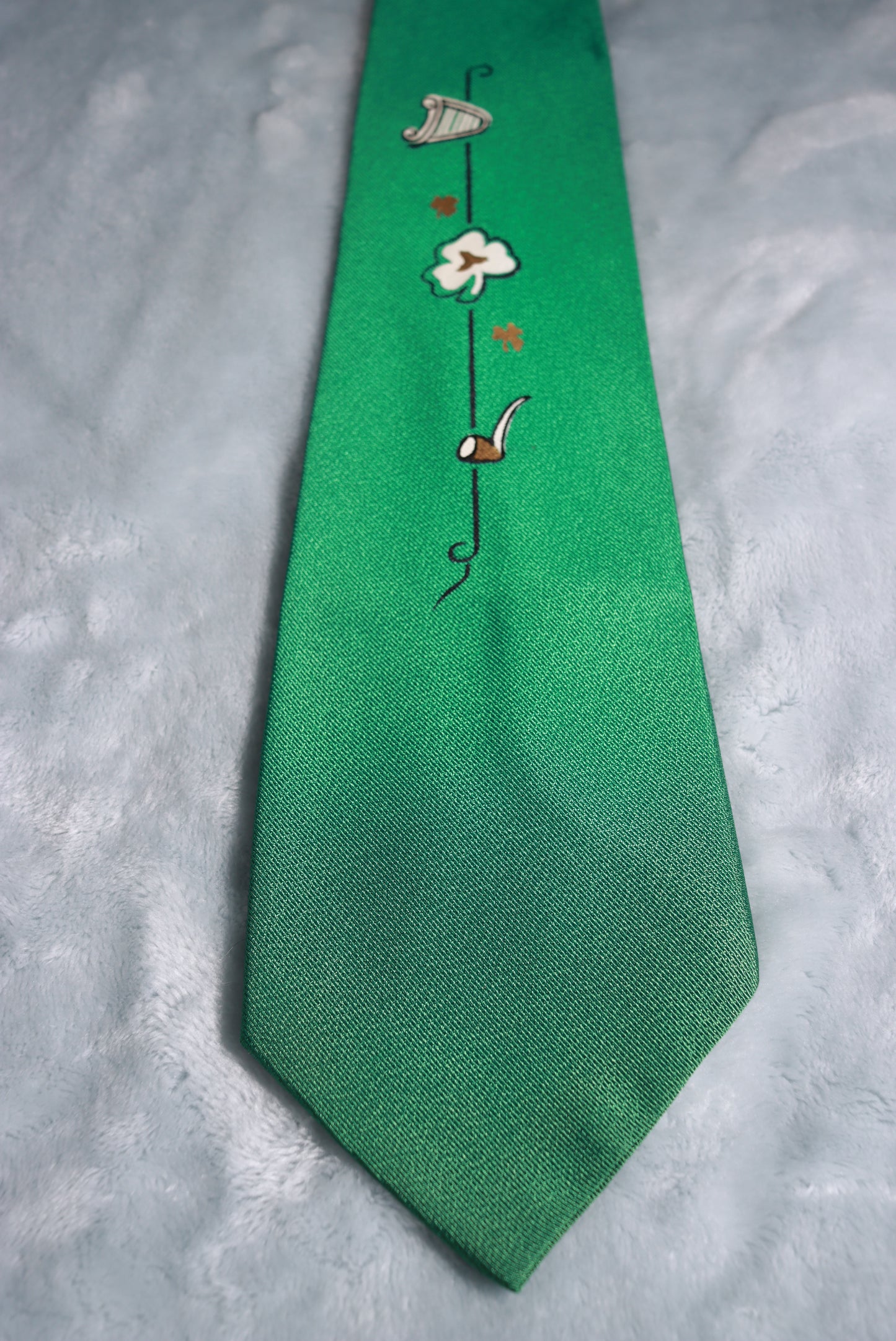 Vintage Green Irish St. Patrick's Day Tie 1960s/70s