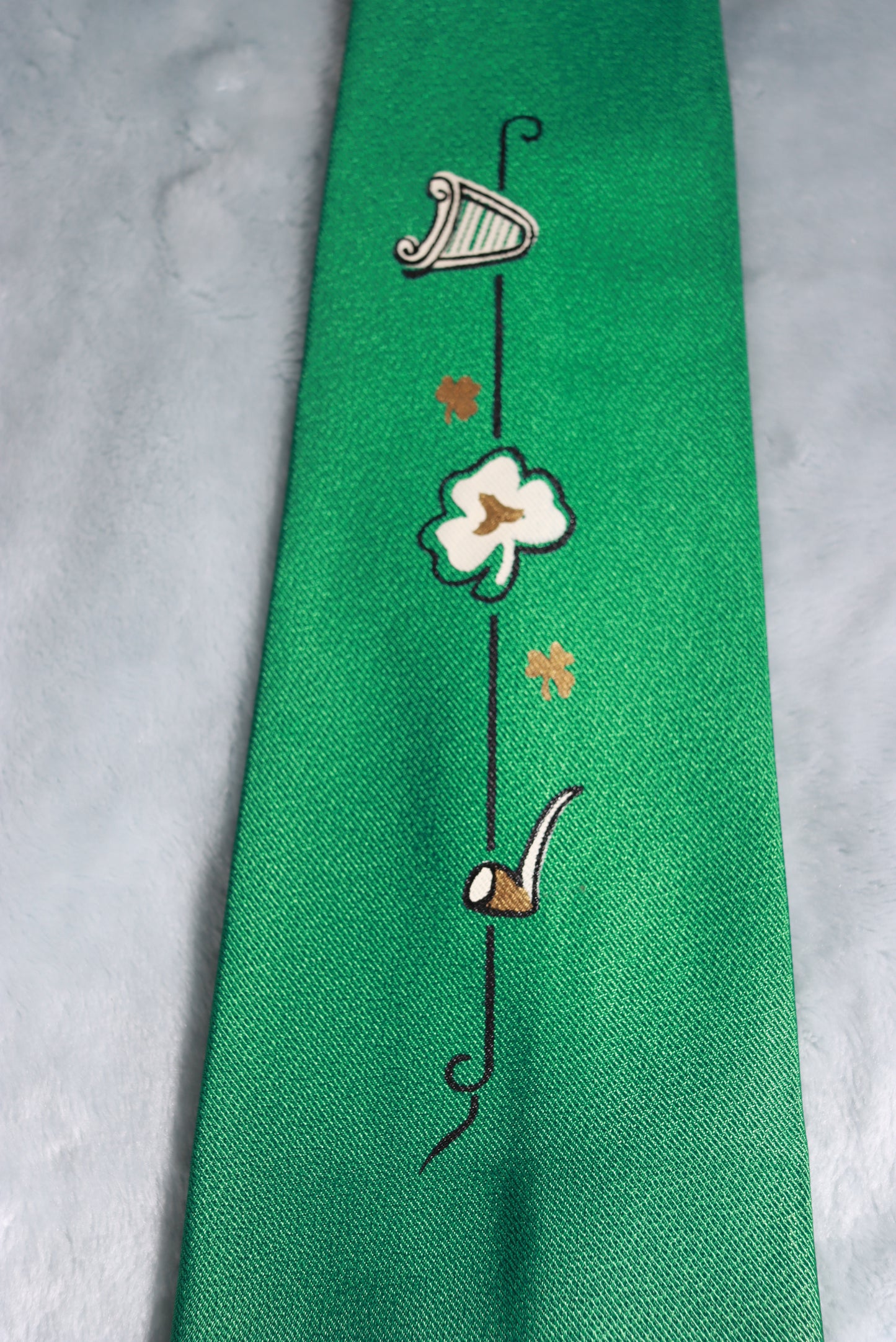 Vintage Green Irish St. Patrick's Day Tie 1960s/70s