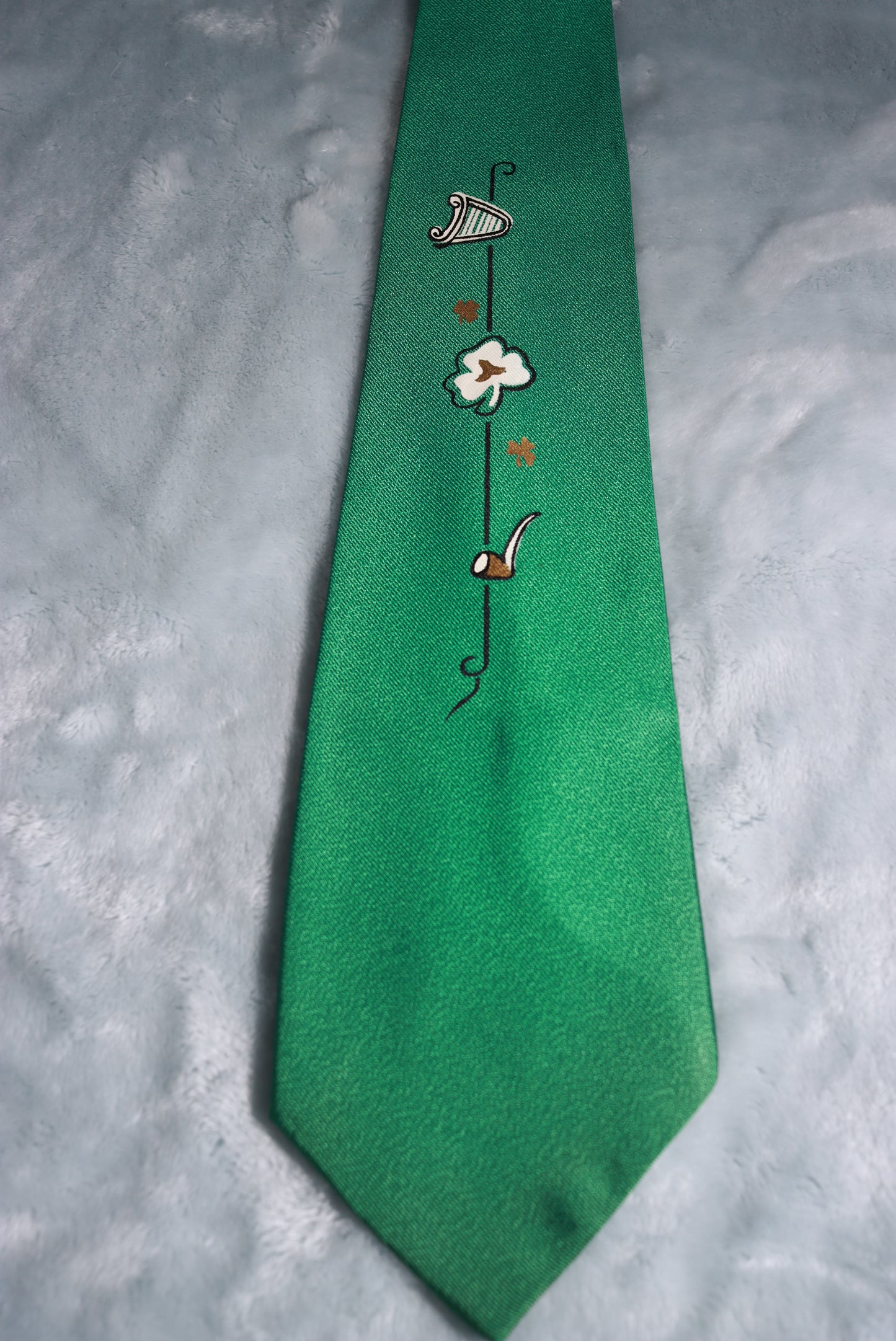 Vintage Green Irish St. Patrick's Day Tie 1960s/70s