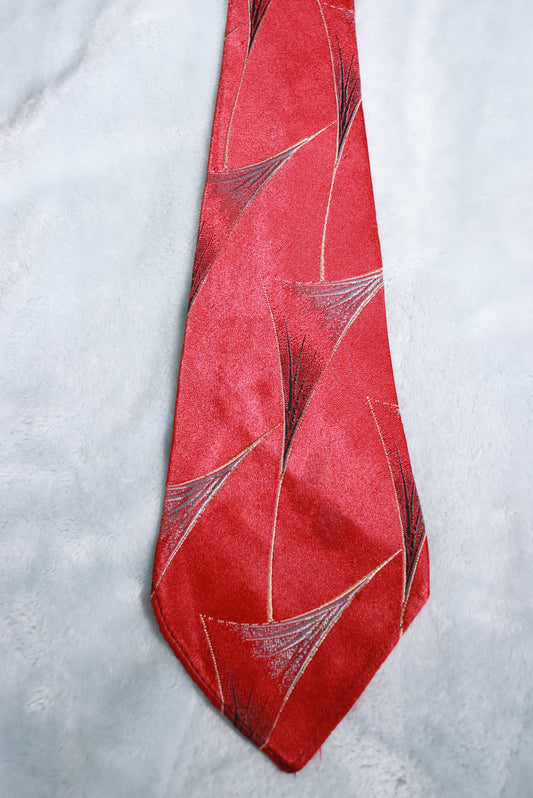 Vintage Towncraft Deluxe Woven Pattern Swing Tie 1940s/50s