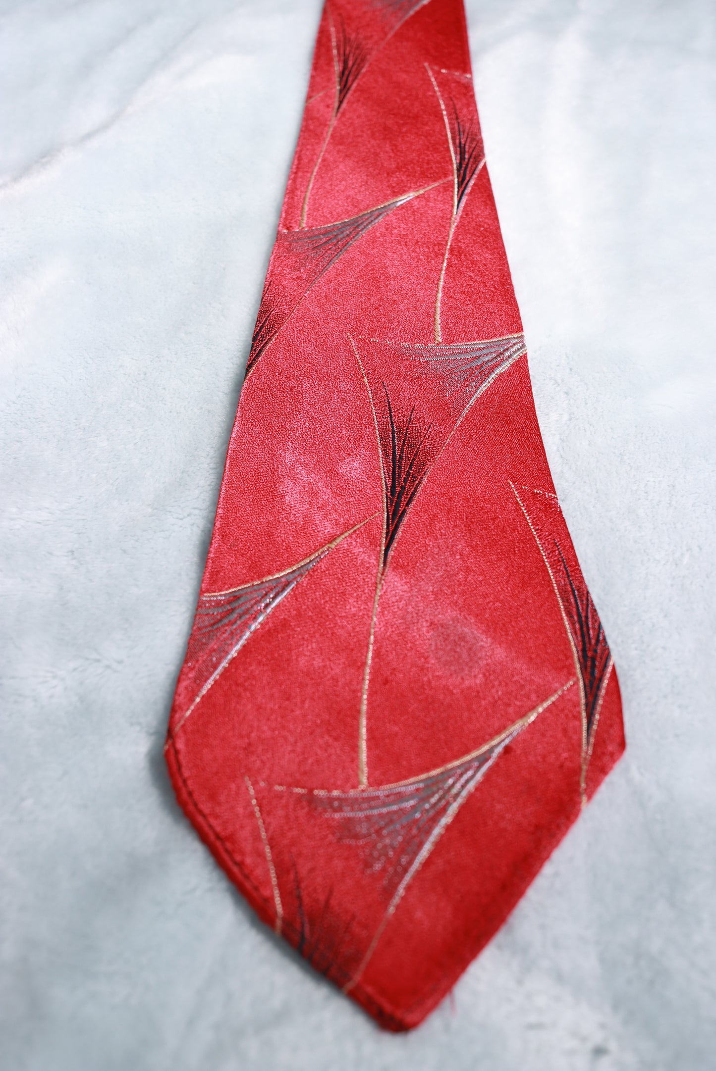 Vintage Towncraft Deluxe Woven Pattern Swing Tie 1940s/50s