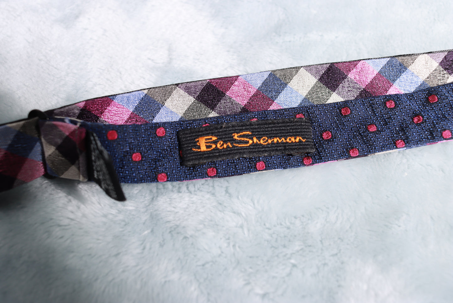 Double Sided Ben Sherman Silk Self Tie Bow Tie