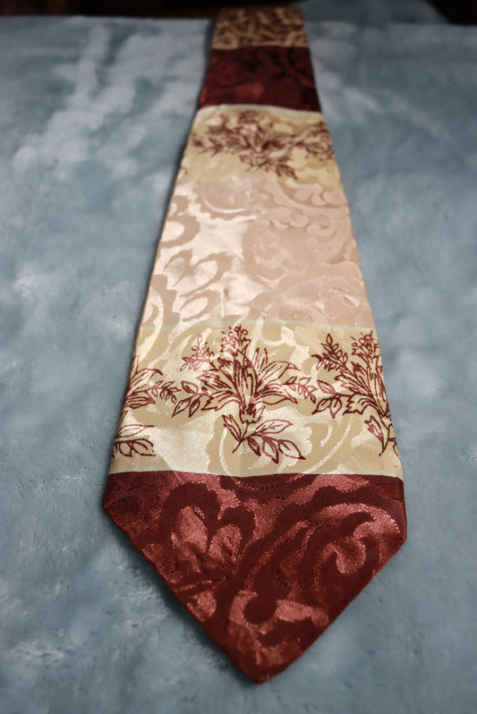 Vintage Individually Cut Styled Panels Swing Tie 1940s/50s