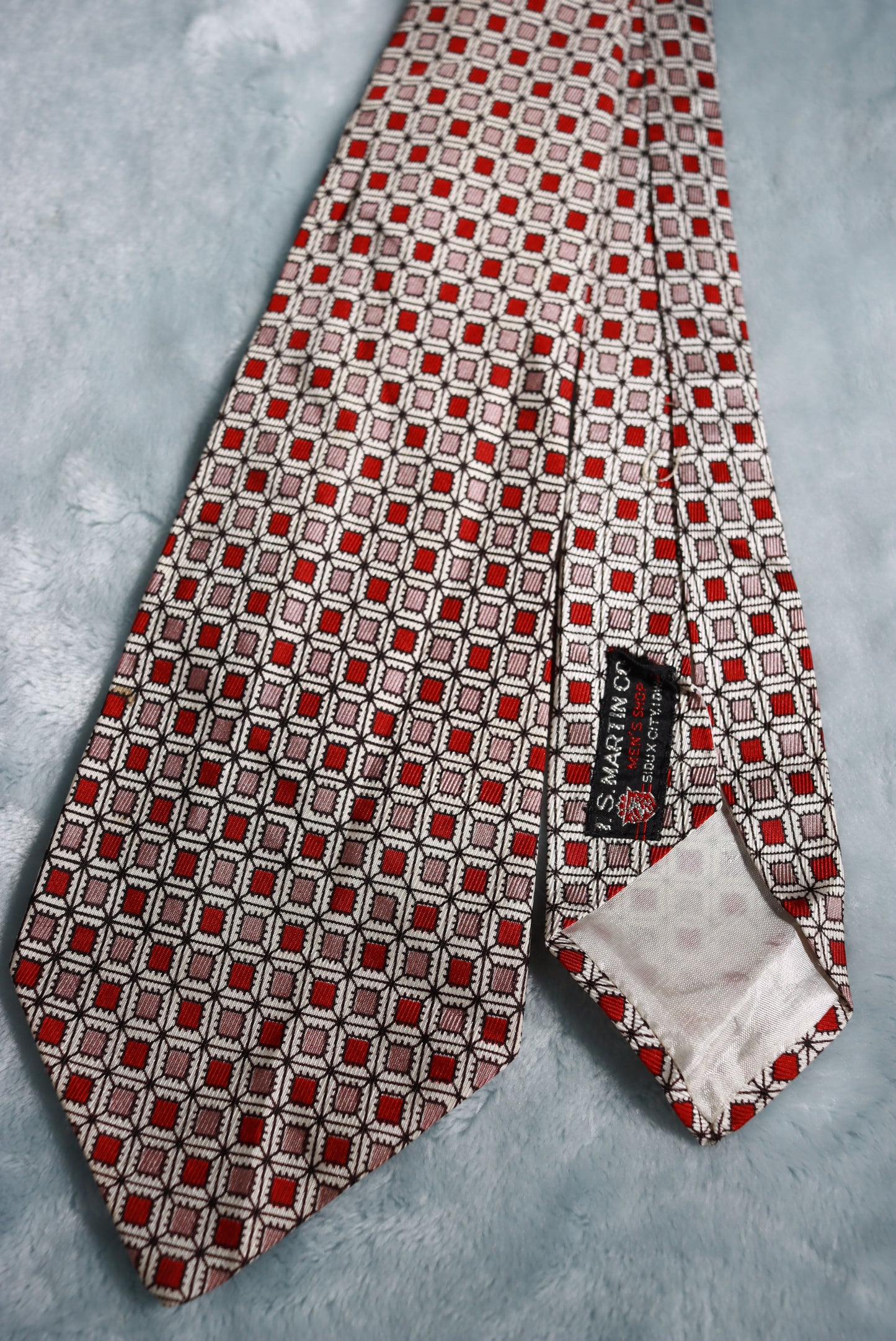 Vintage T. S. Martin Squares Swing Tie 1940s/50s