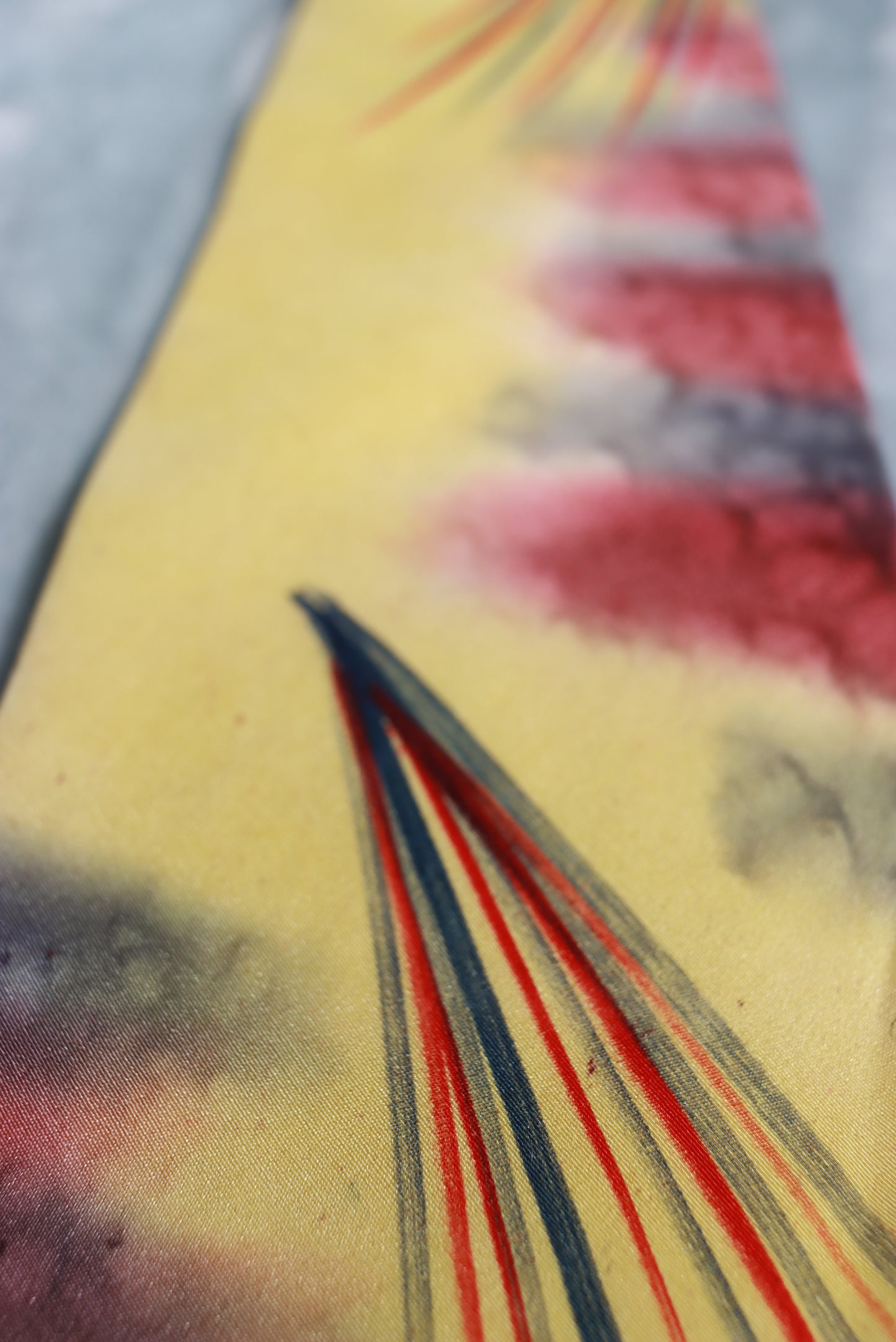 Vintage Hand Painted All Silk Swing Tie 1940s/50s